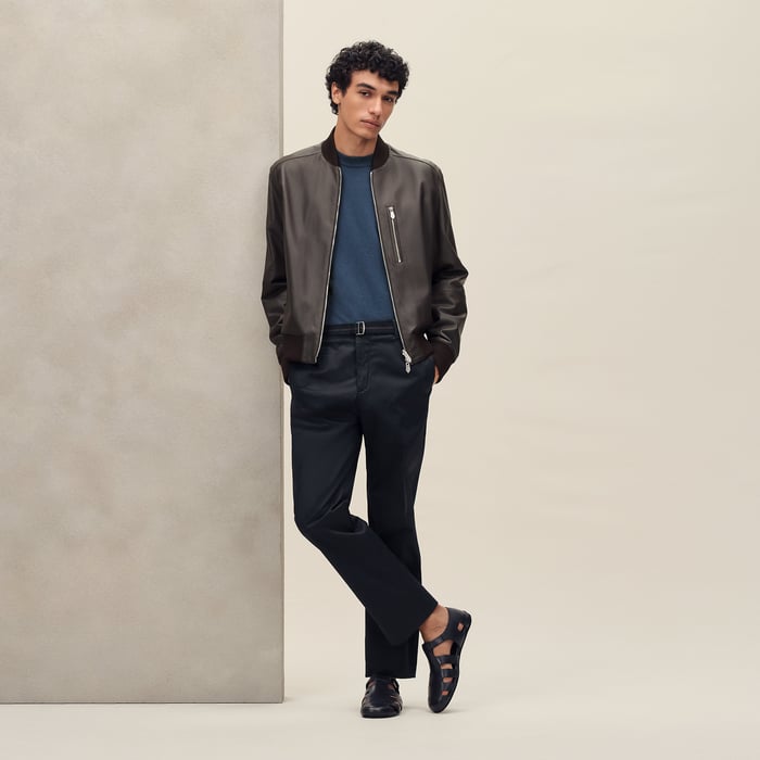 Ébène Reversible Rib-trim Jacket