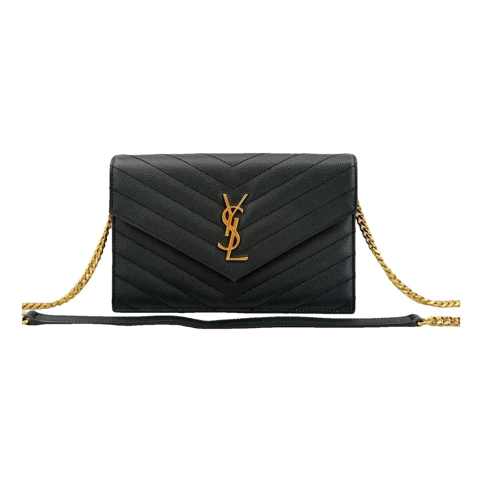 Portefeuille enveloppe leather handbag