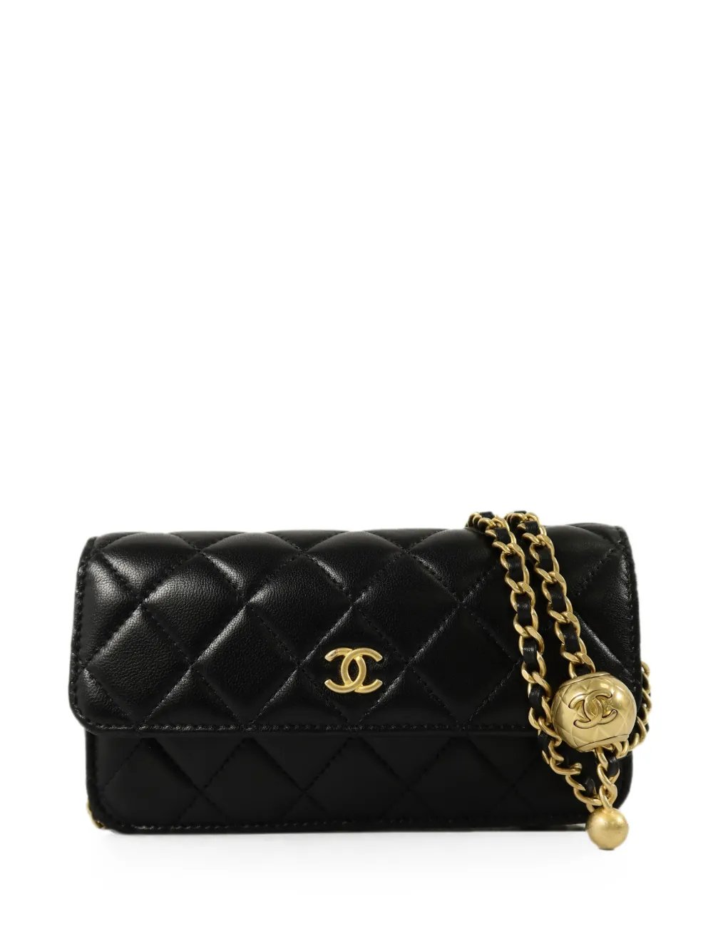 quilted CC shoulder bag