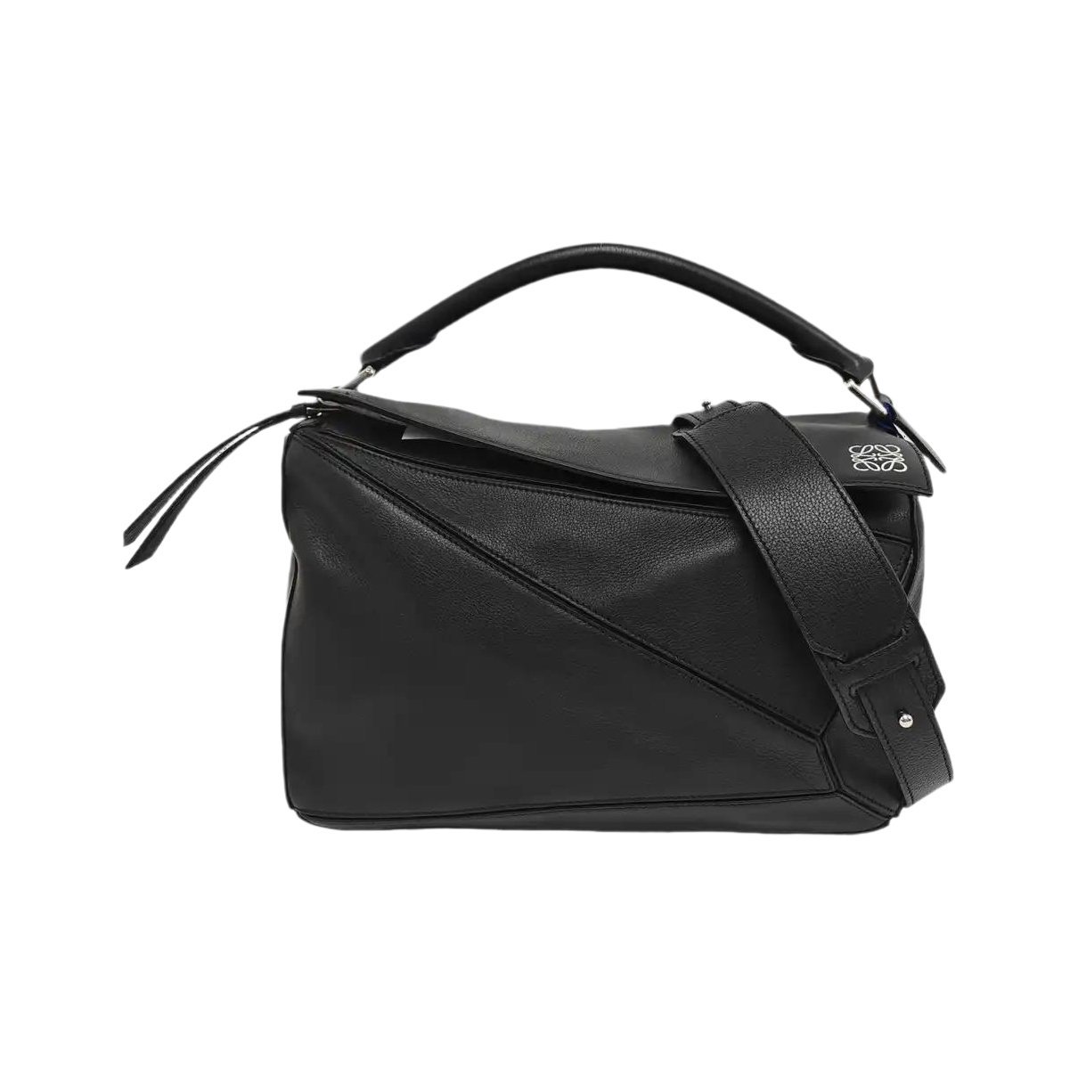 Puzzle leather handbag