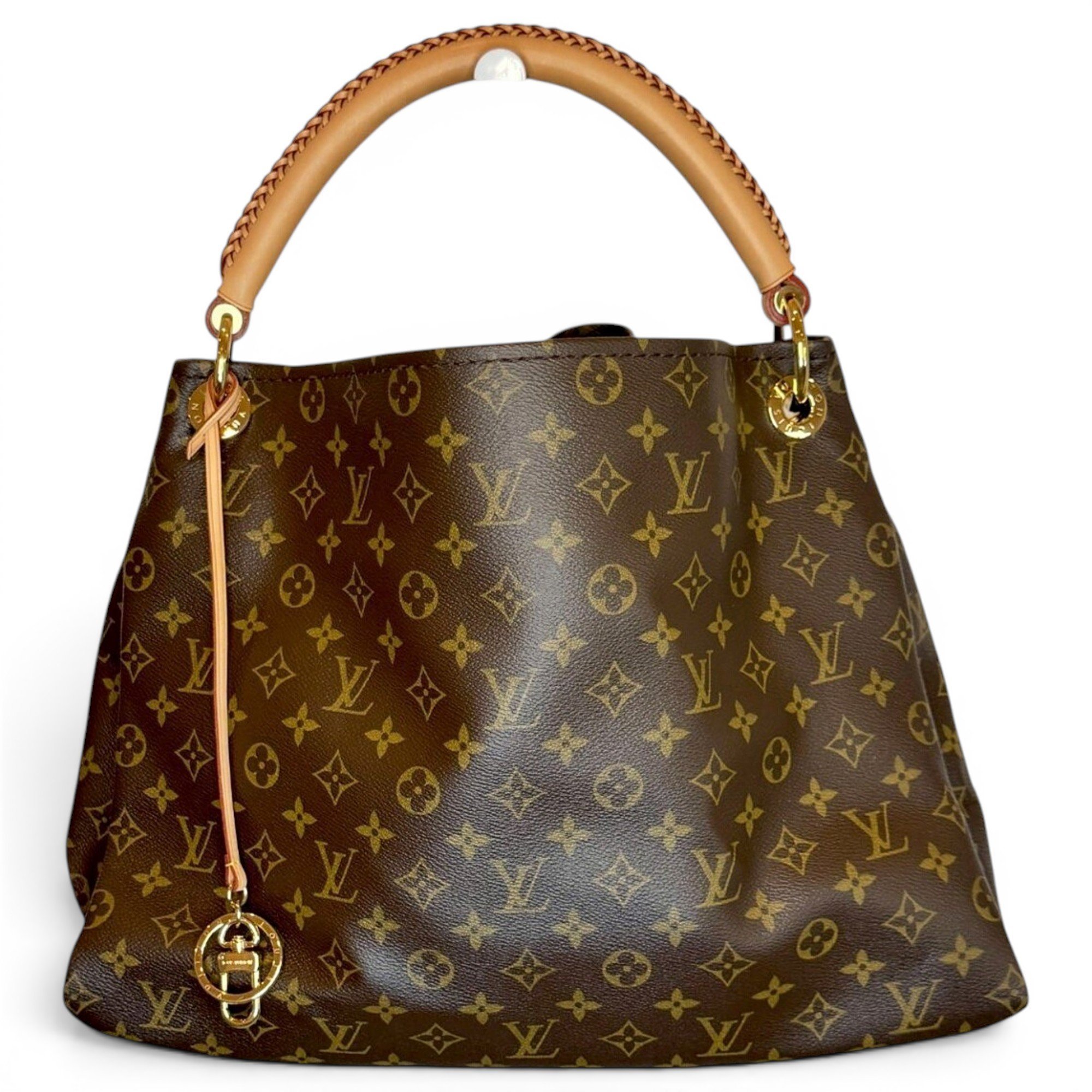 Artsy leather handbag