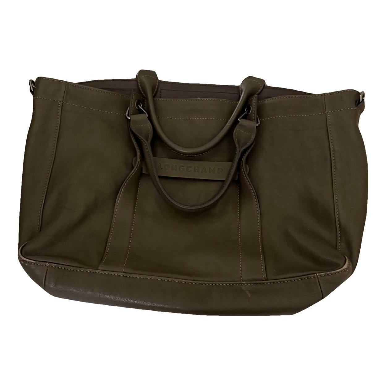 3D leather tote