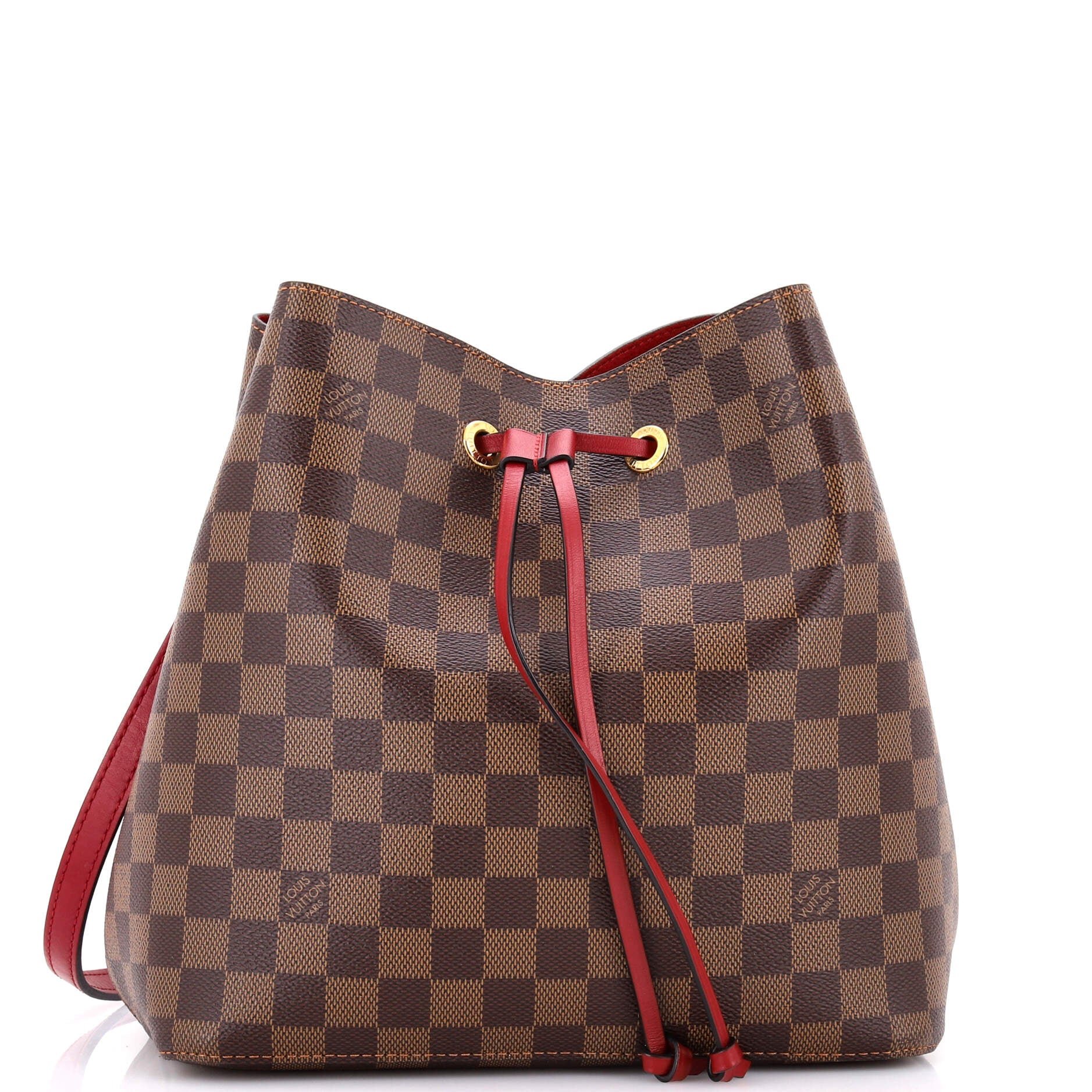 Louis Vuitton NeoNoe Handbag Damier with Leather MM