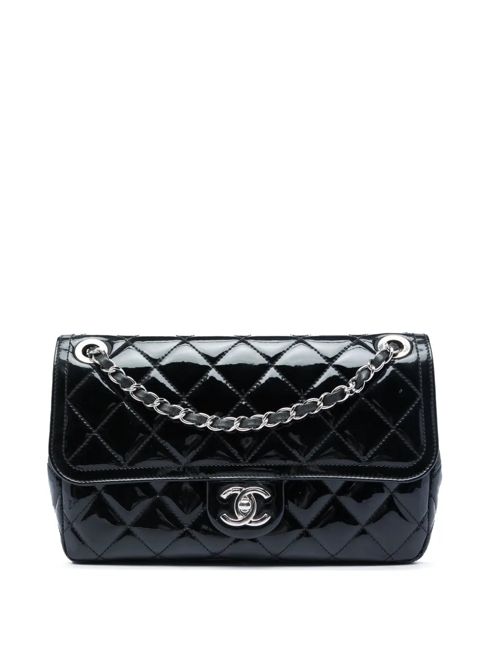 2014-2015 Medium Patent Coco Shine Flap crossbody bag