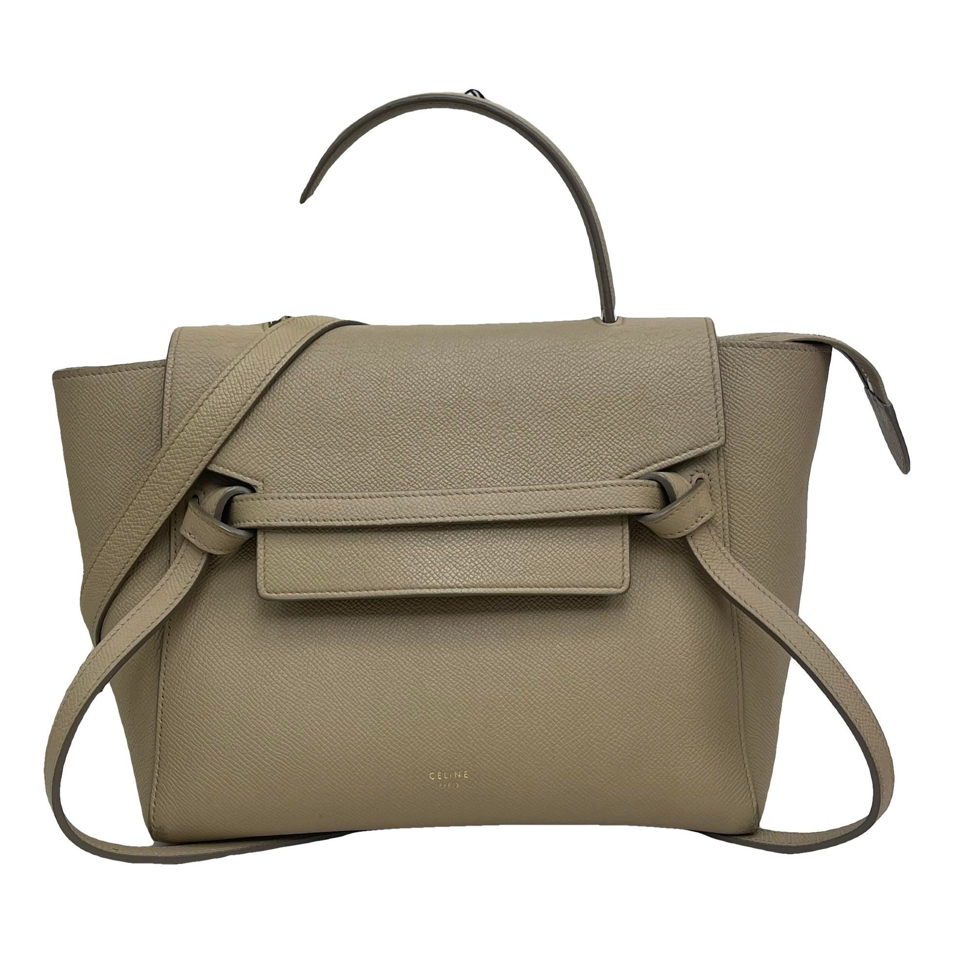 Belt leather handbag