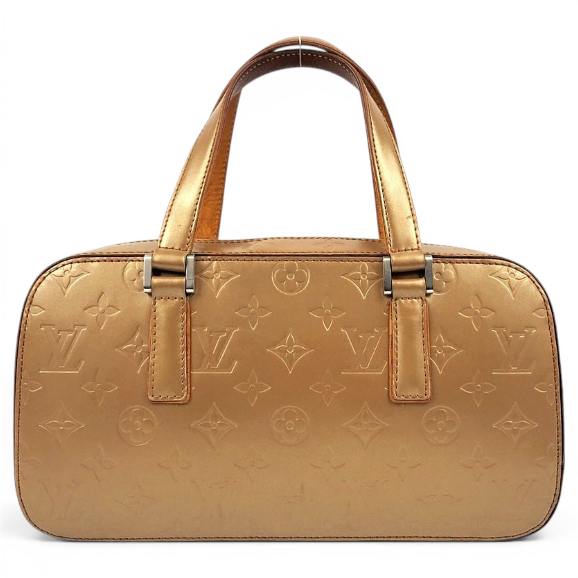 Patent leather handbag