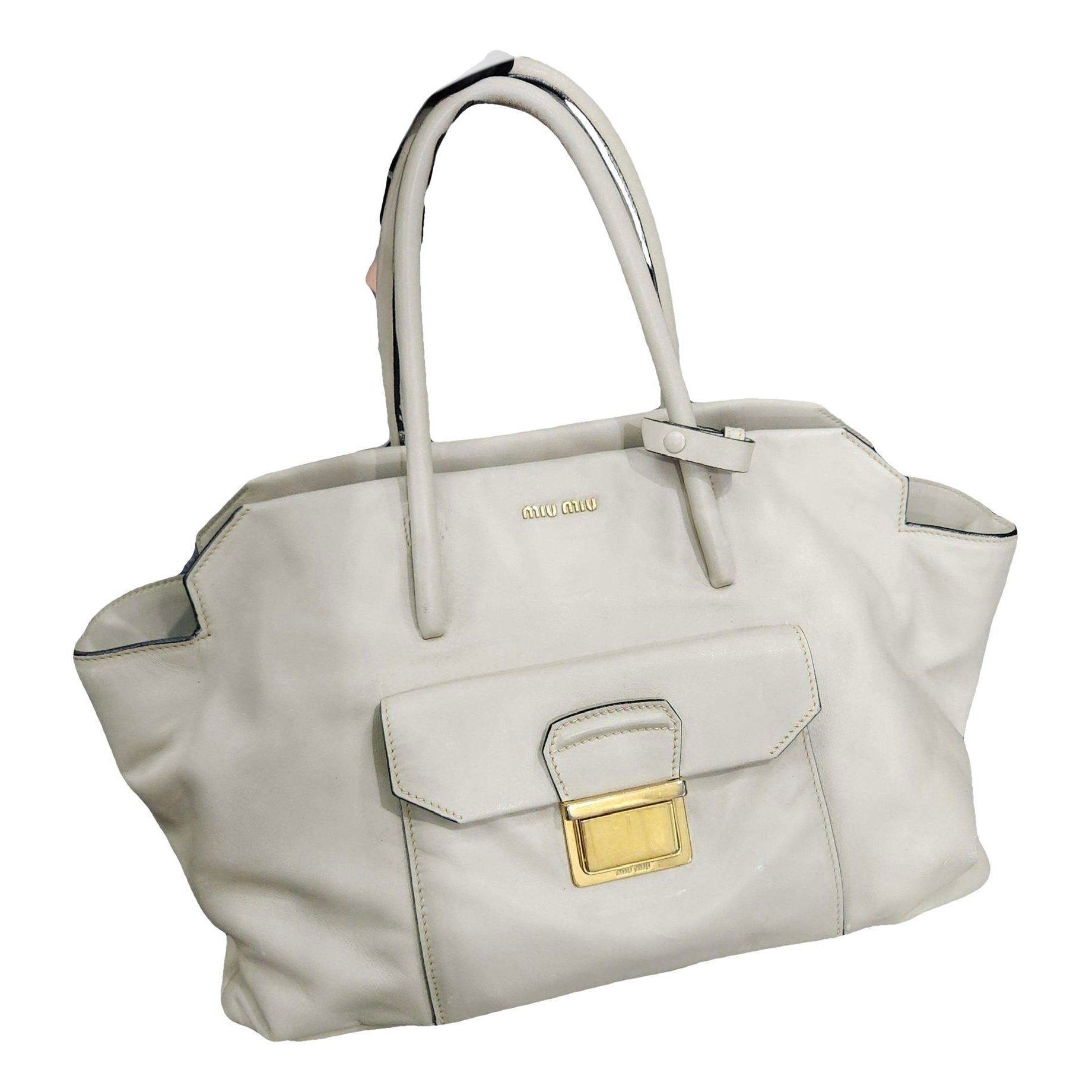Leather tote