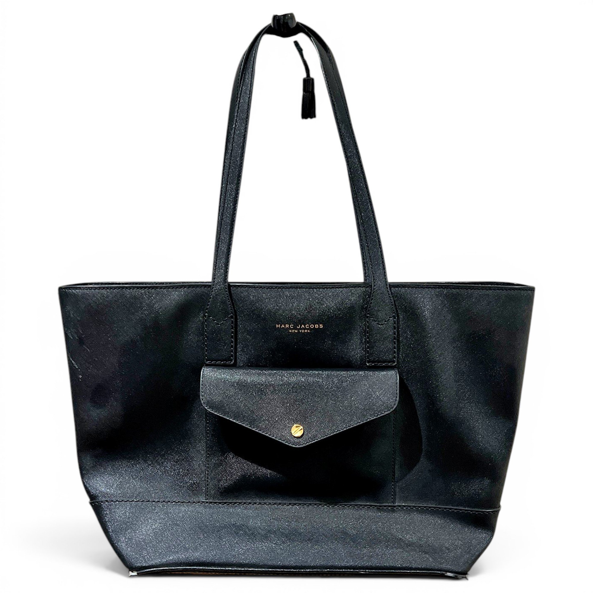 Patent leather tote