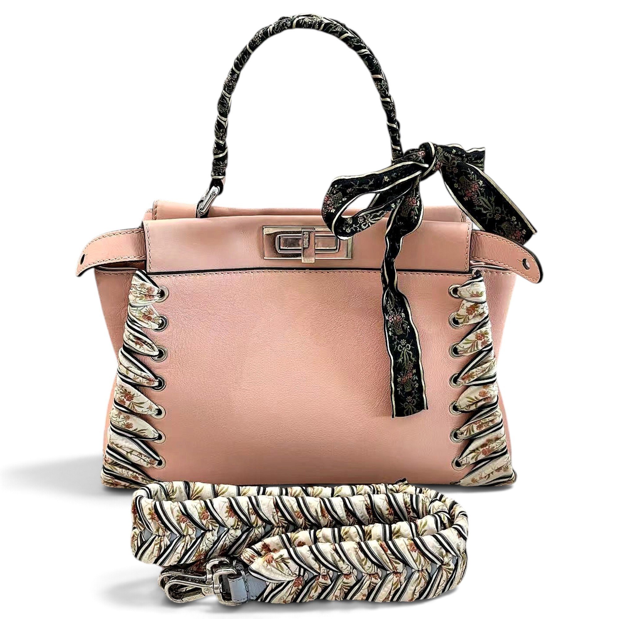 Peekaboo leather handbag