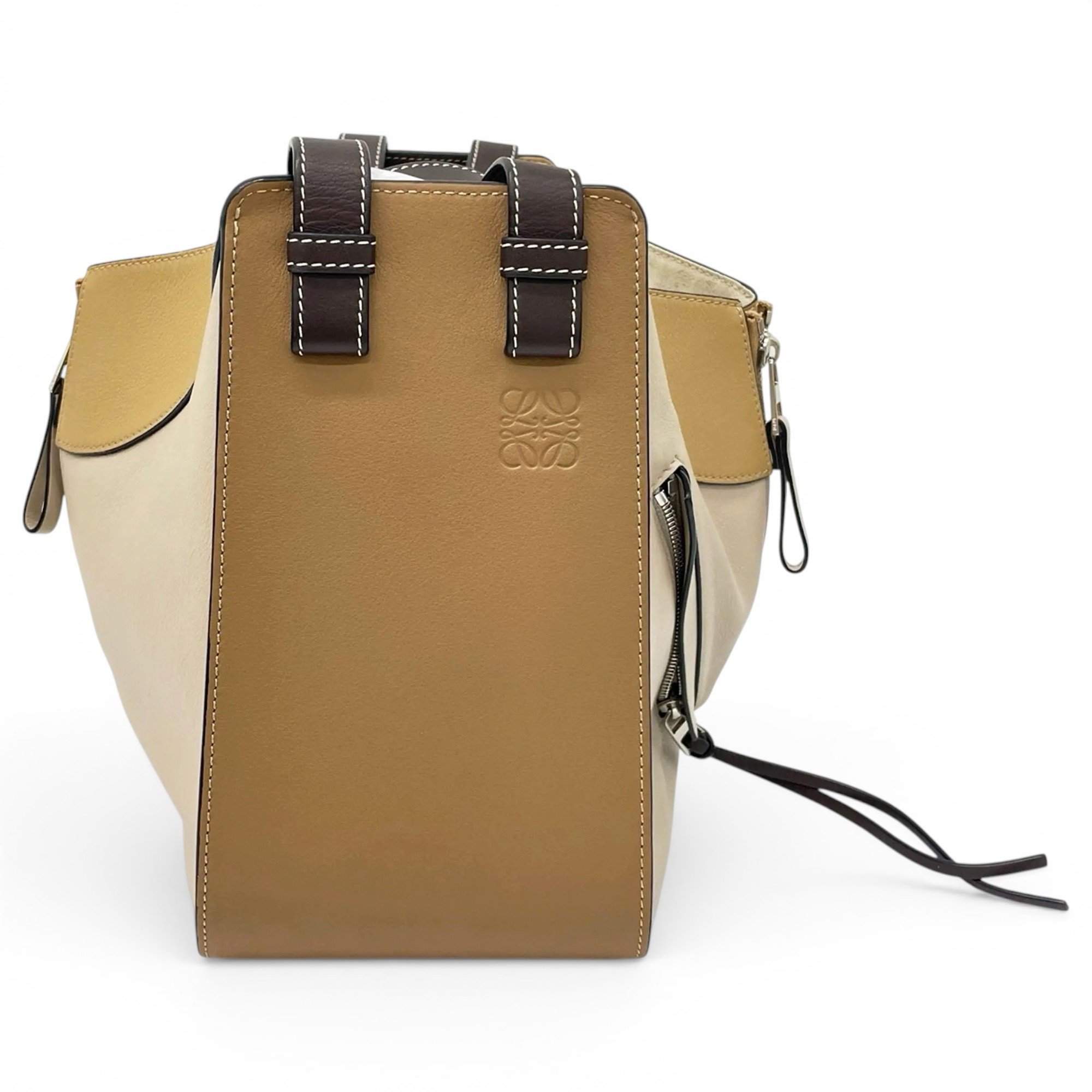 Hammock leather handbag