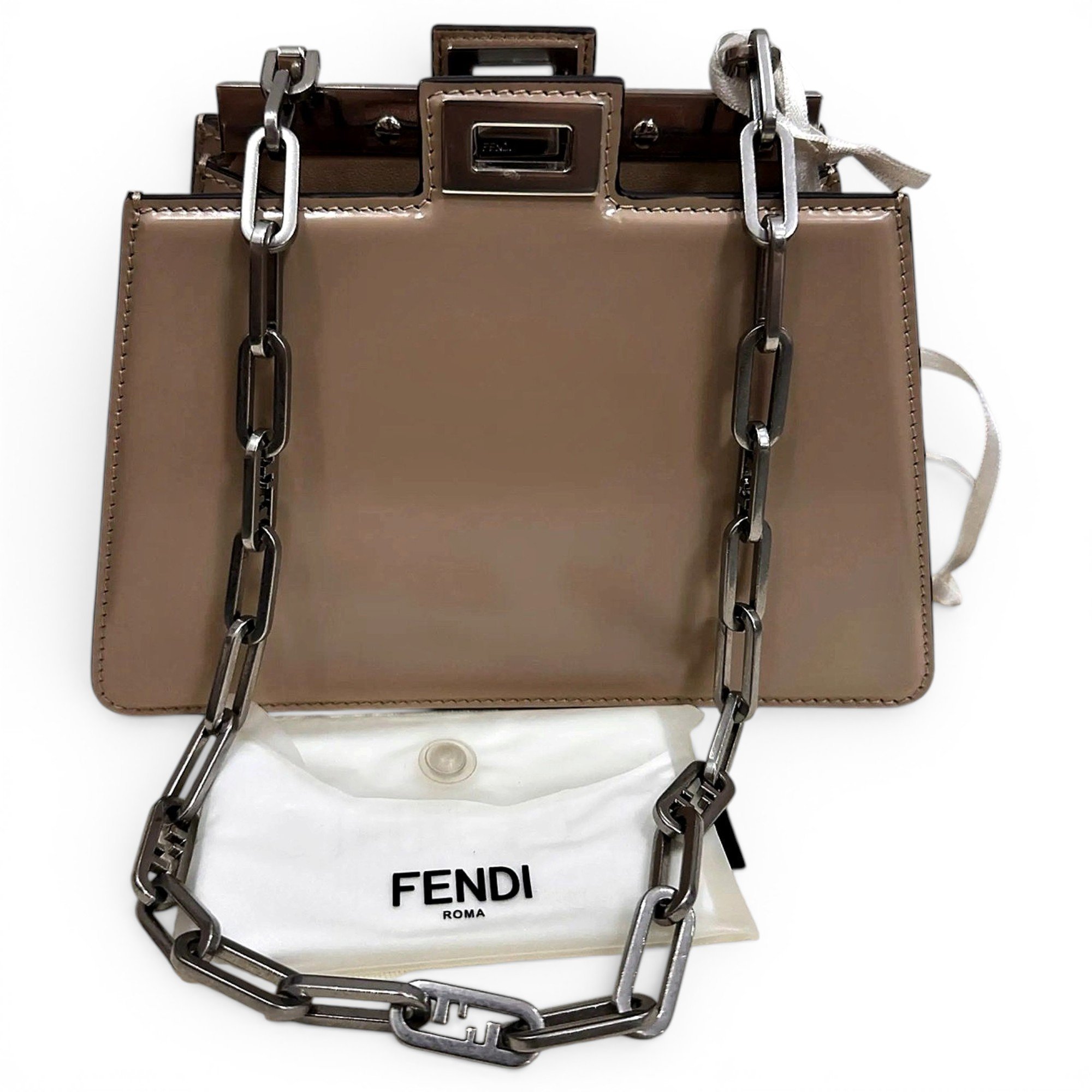 Peekaboo Cut leather handbag