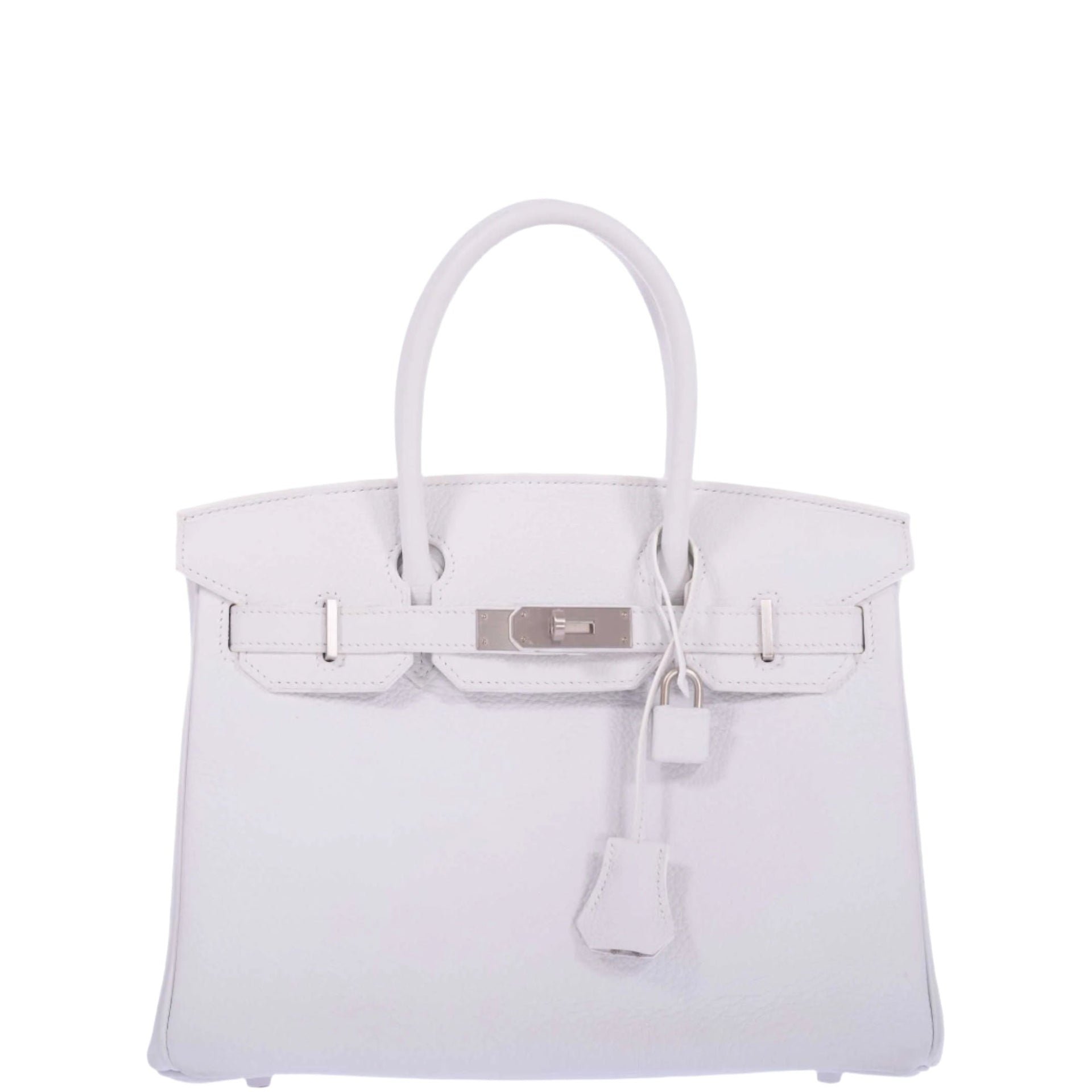 Hermes Hermès Birkin 30 HSS White Clemence Brushed Palladium Hardware