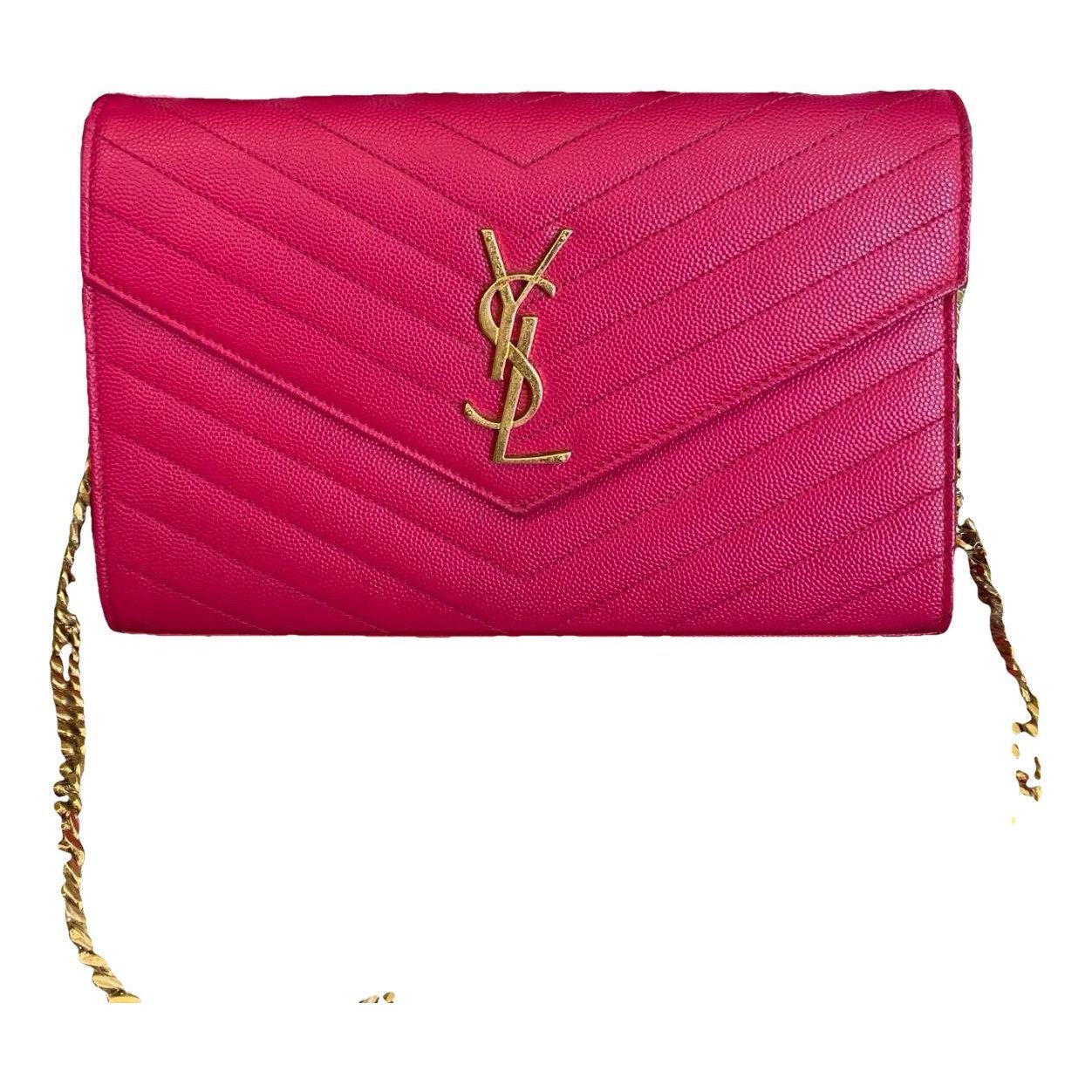 Portefeuille enveloppe leather handbag