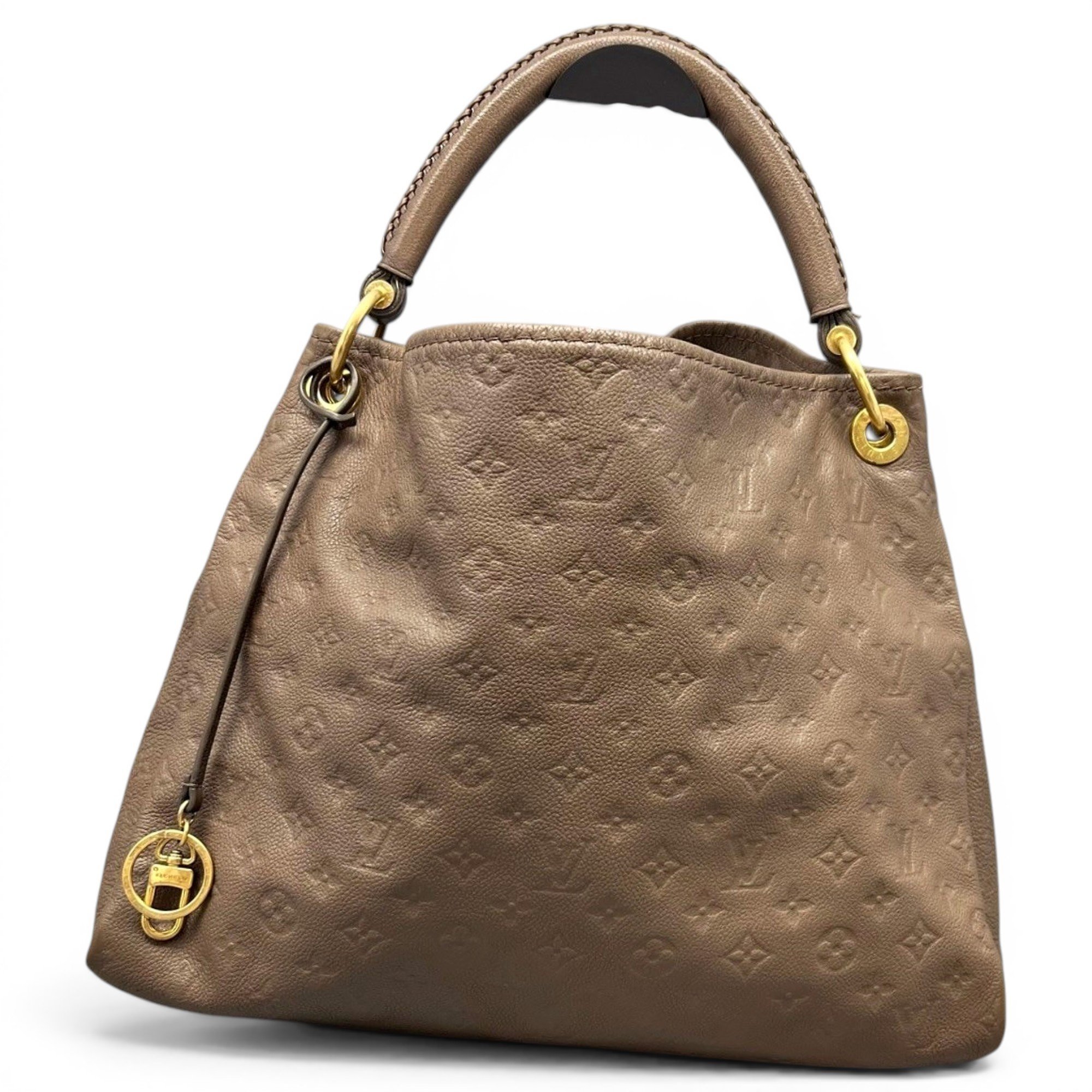 Artsy leather handbag