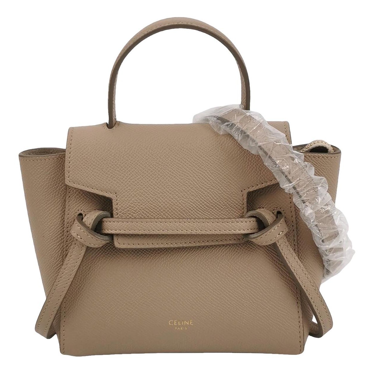 Belt leather handbag