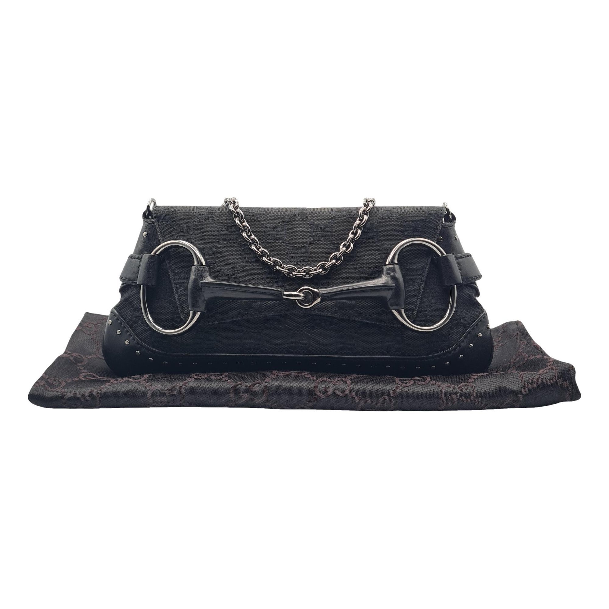 Horsebit Chain cloth handbag