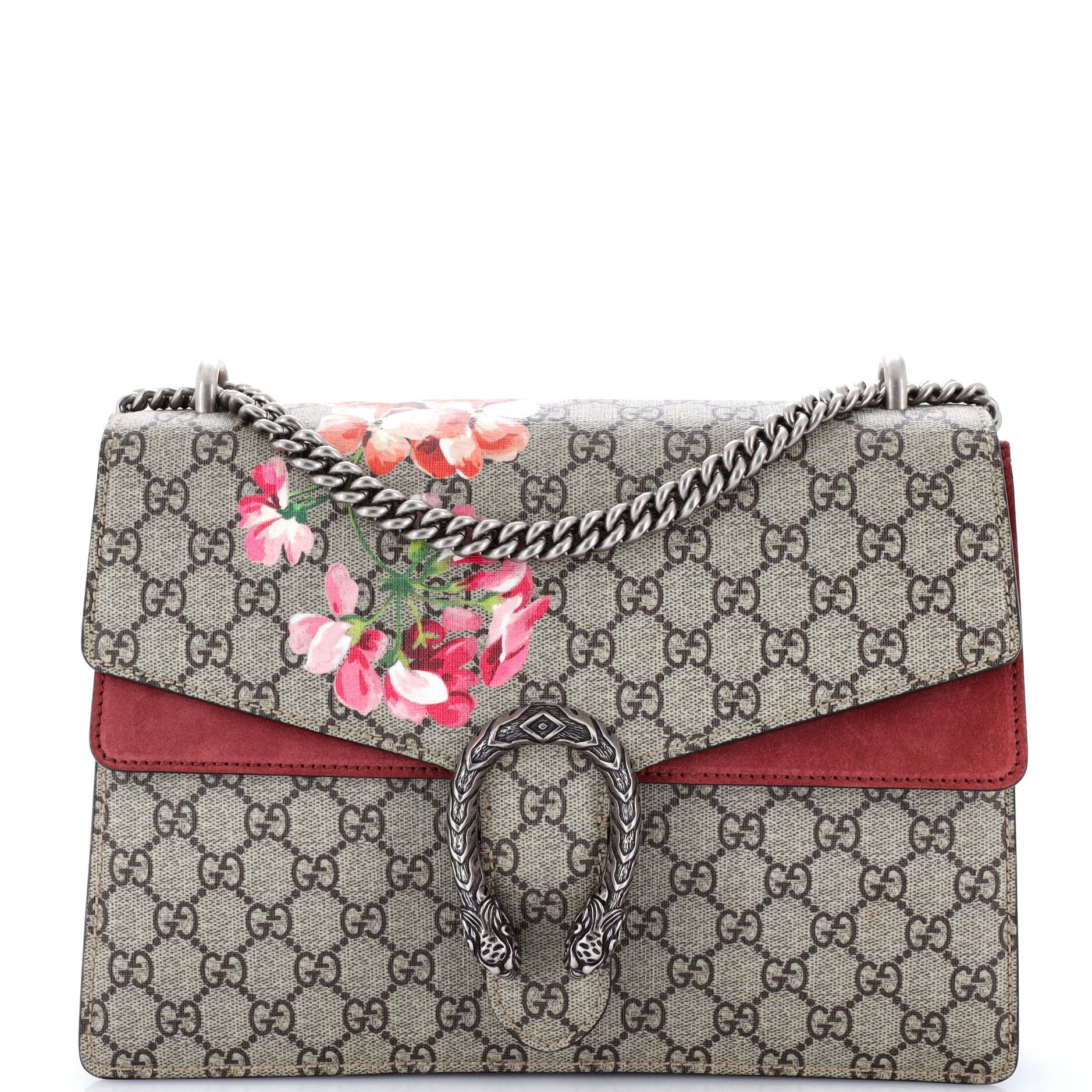 Dionysus Bag Blooms Print GG Coated Canvas Medium