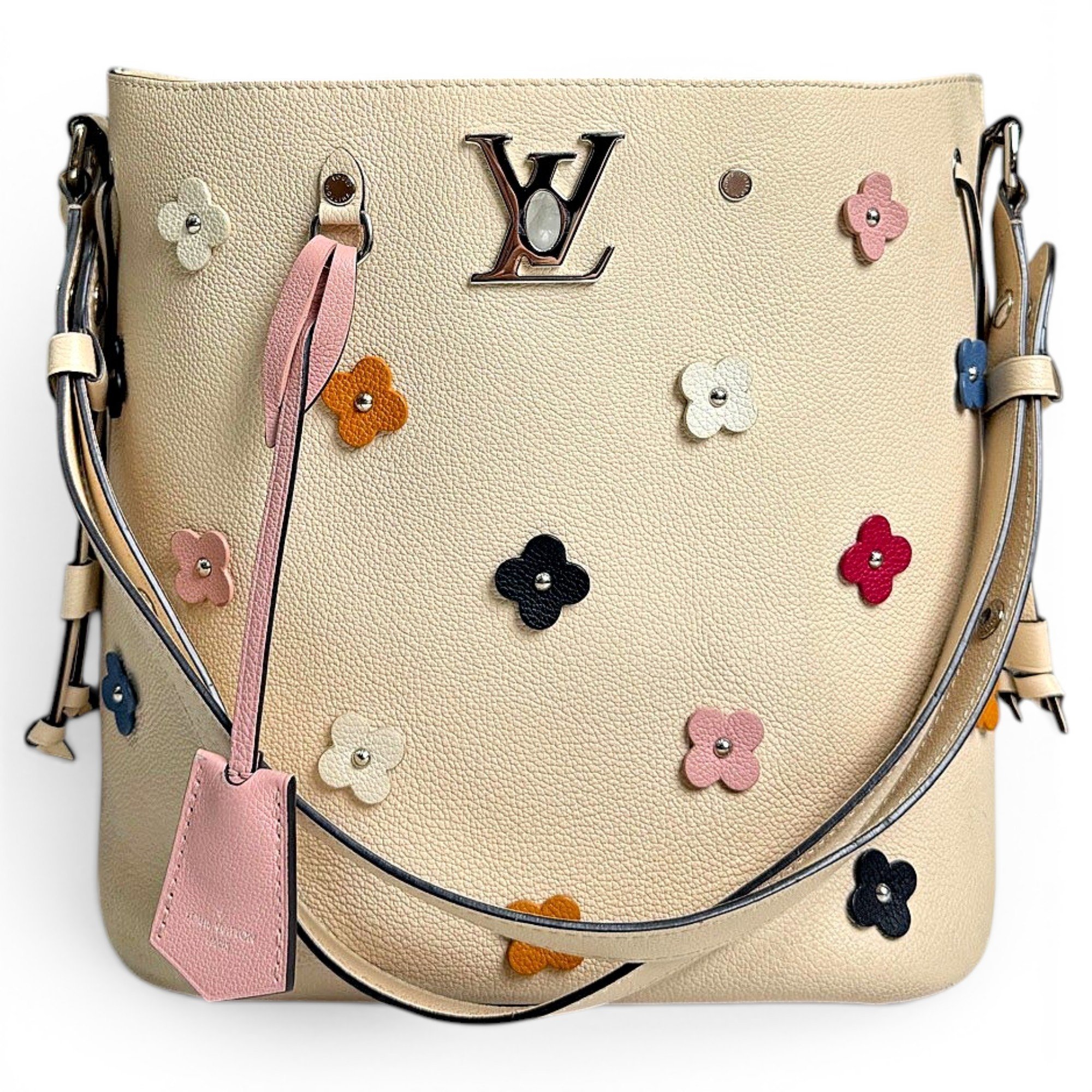 Lockme Bucket leather handbag