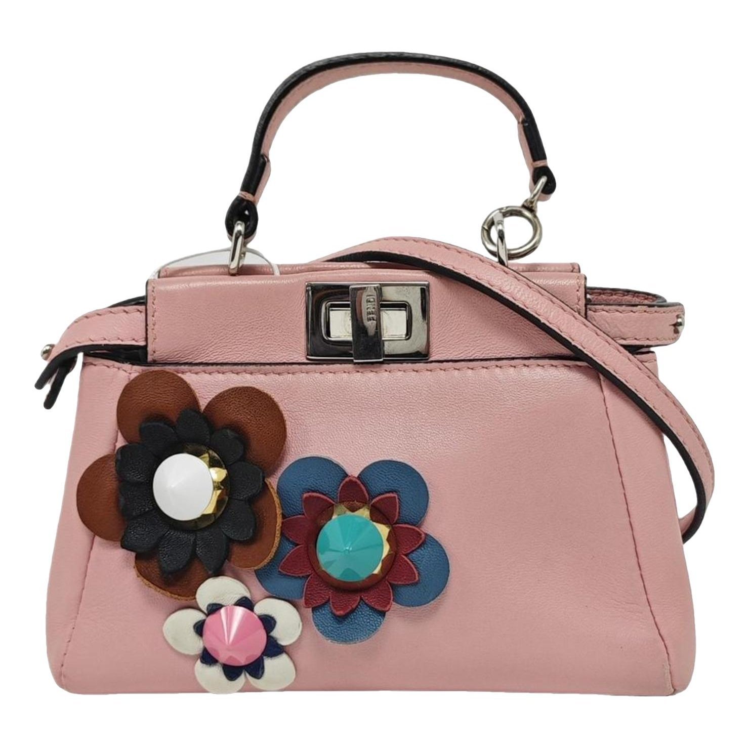 Peekaboo leather handbag