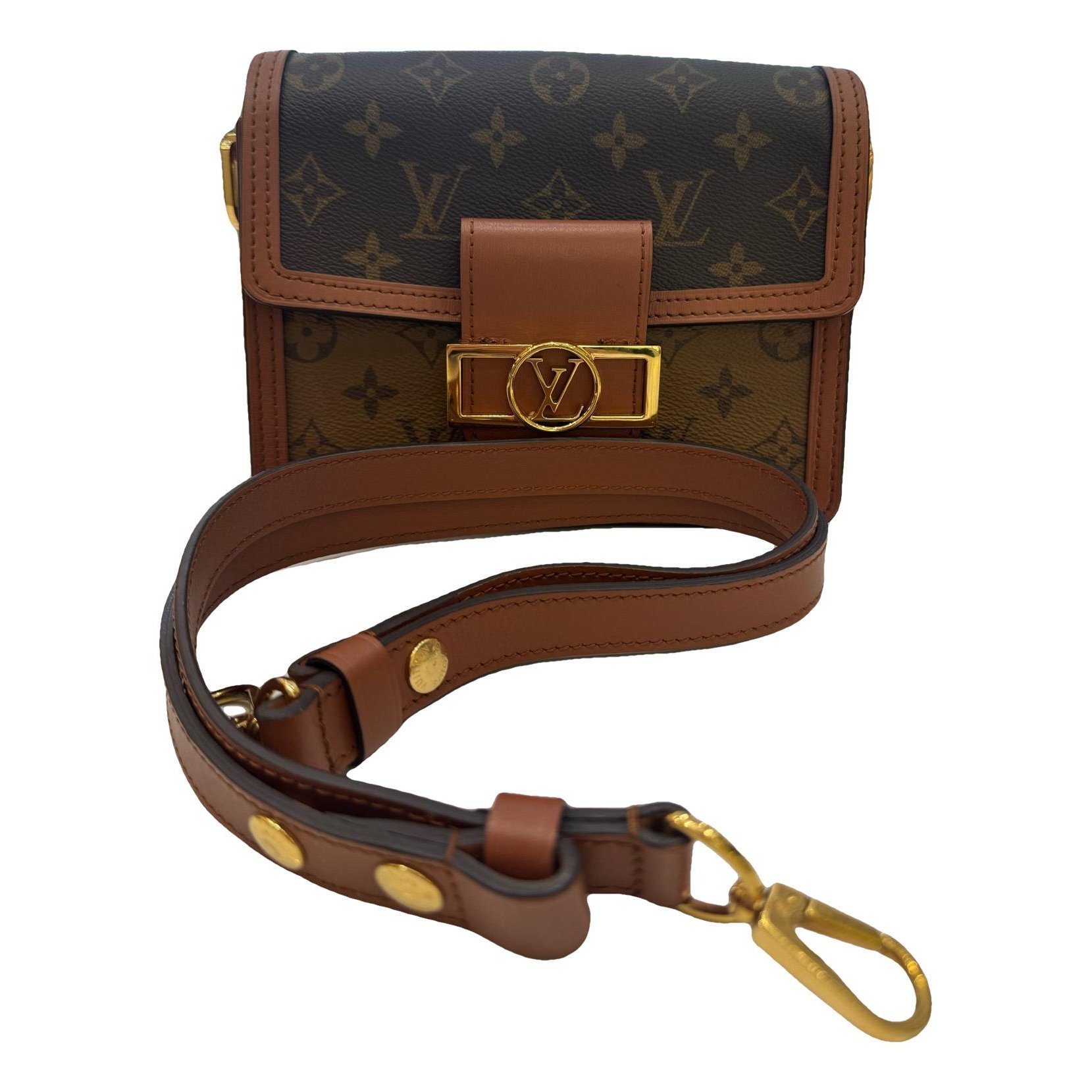 Dauphine leather handbag