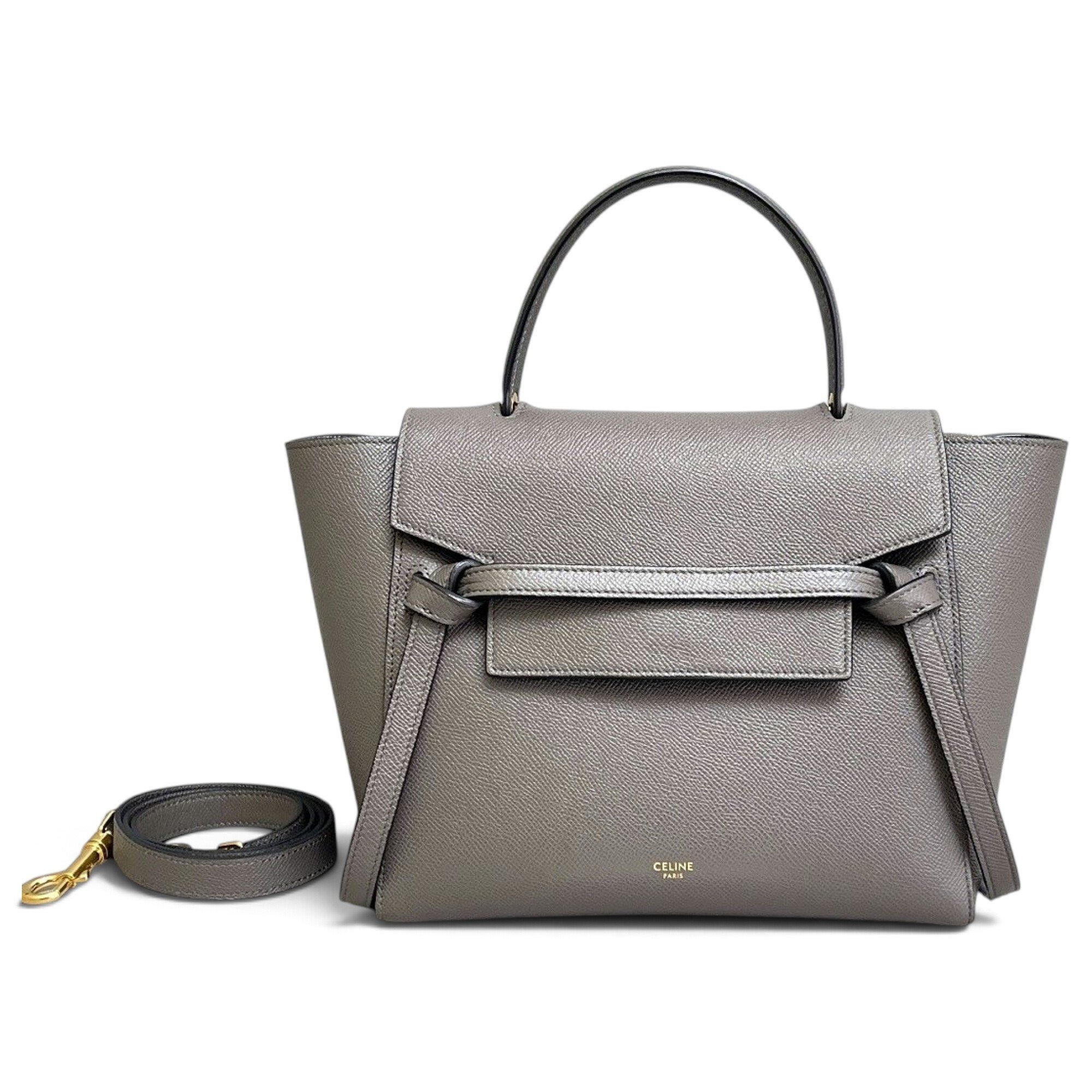 Belt leather handbag