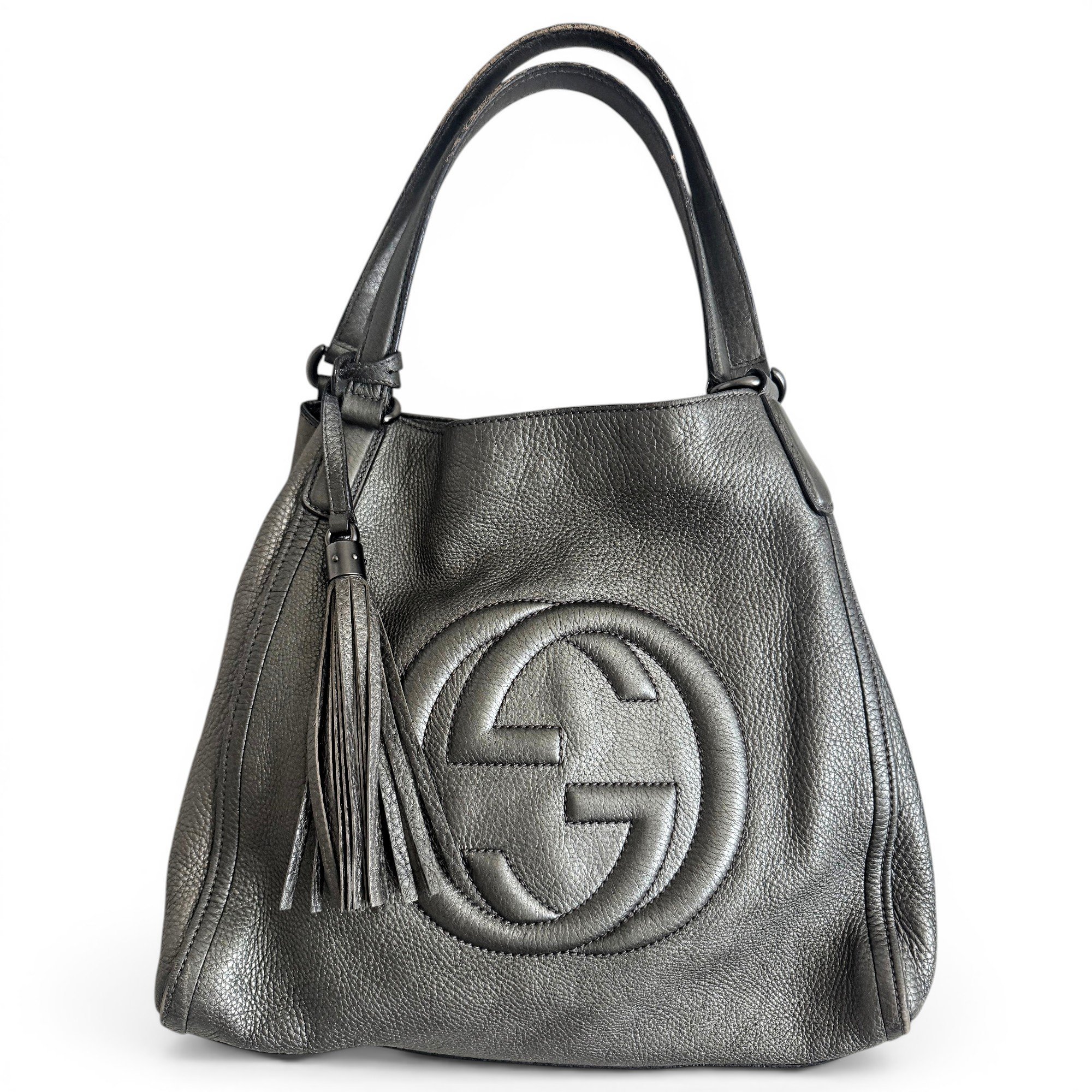 Soho Top Handle leather handbag