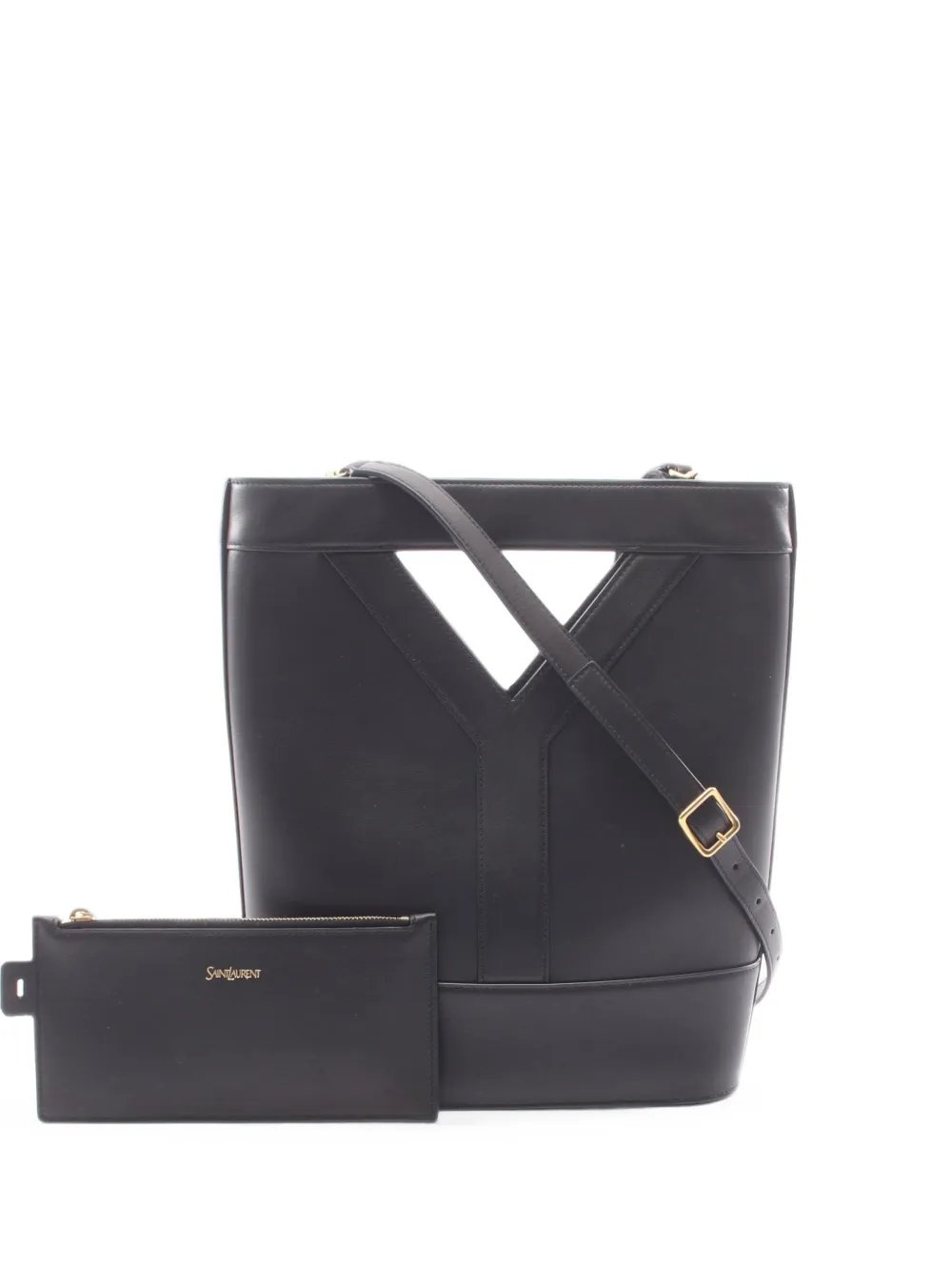 2010s Y cut-out bucket bag