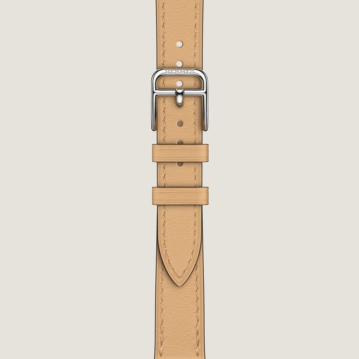 Naturel Sable Band Apple Watch Hermès Single Tour 41 MM Attelage