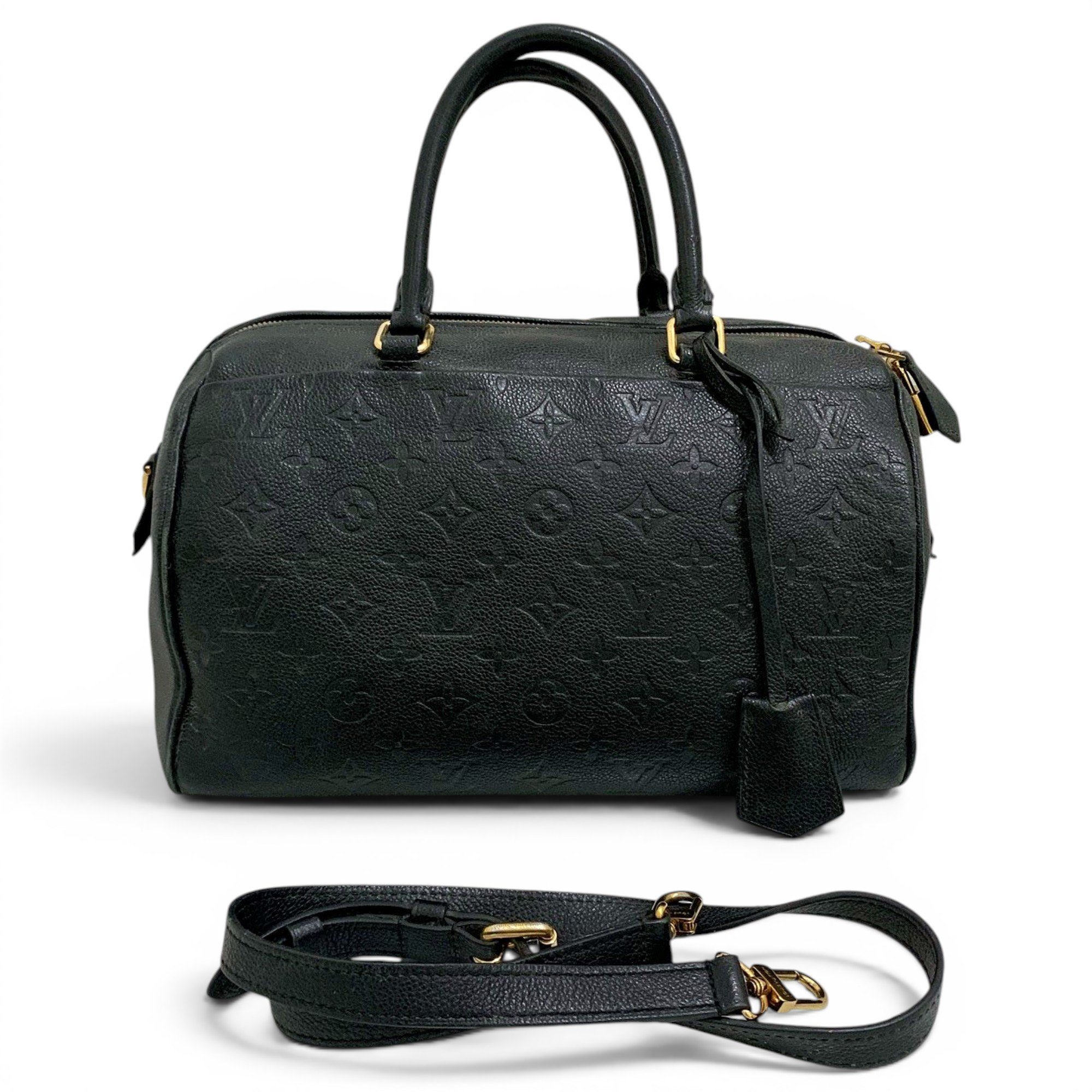 Speedy leather handbag