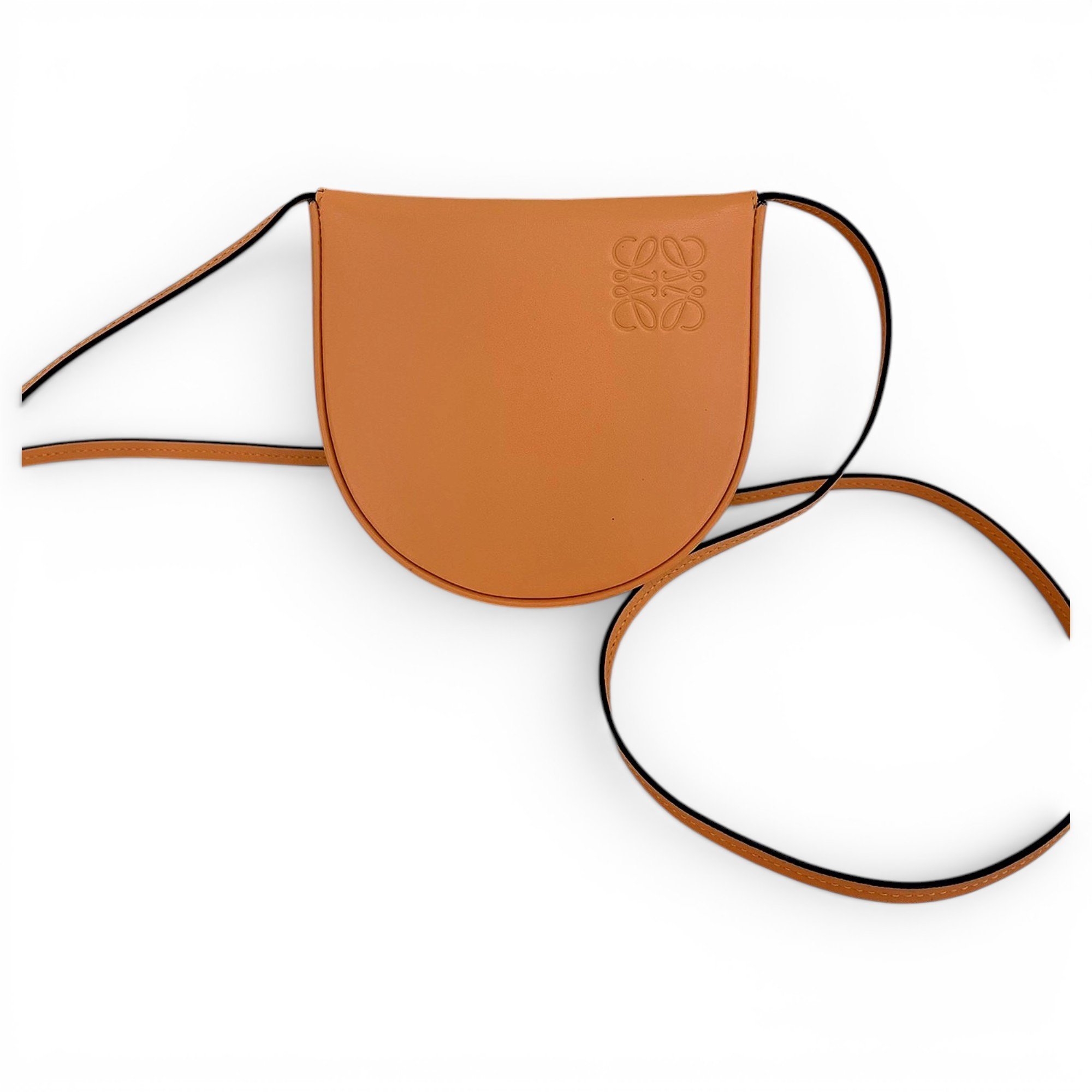 Heel leather crossbody bag