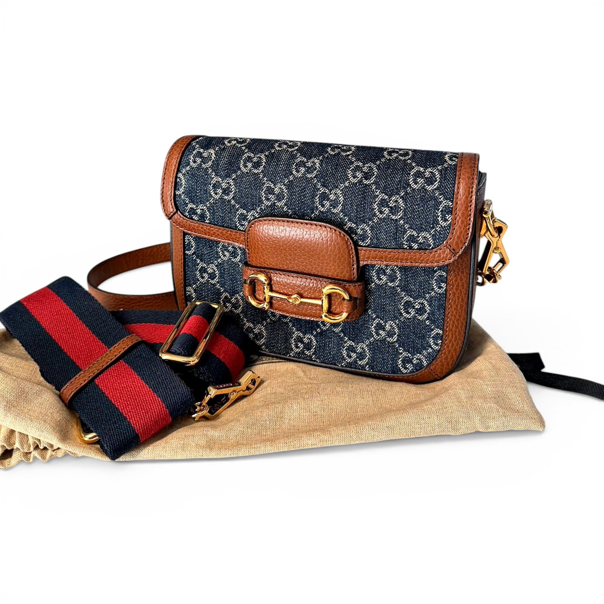 Leather clutch bag
