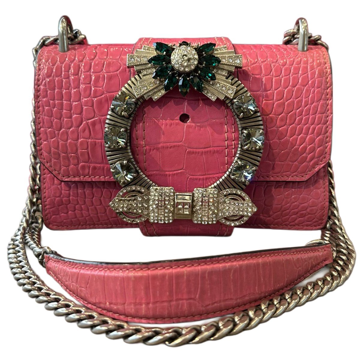 Miu Lady leather handbag