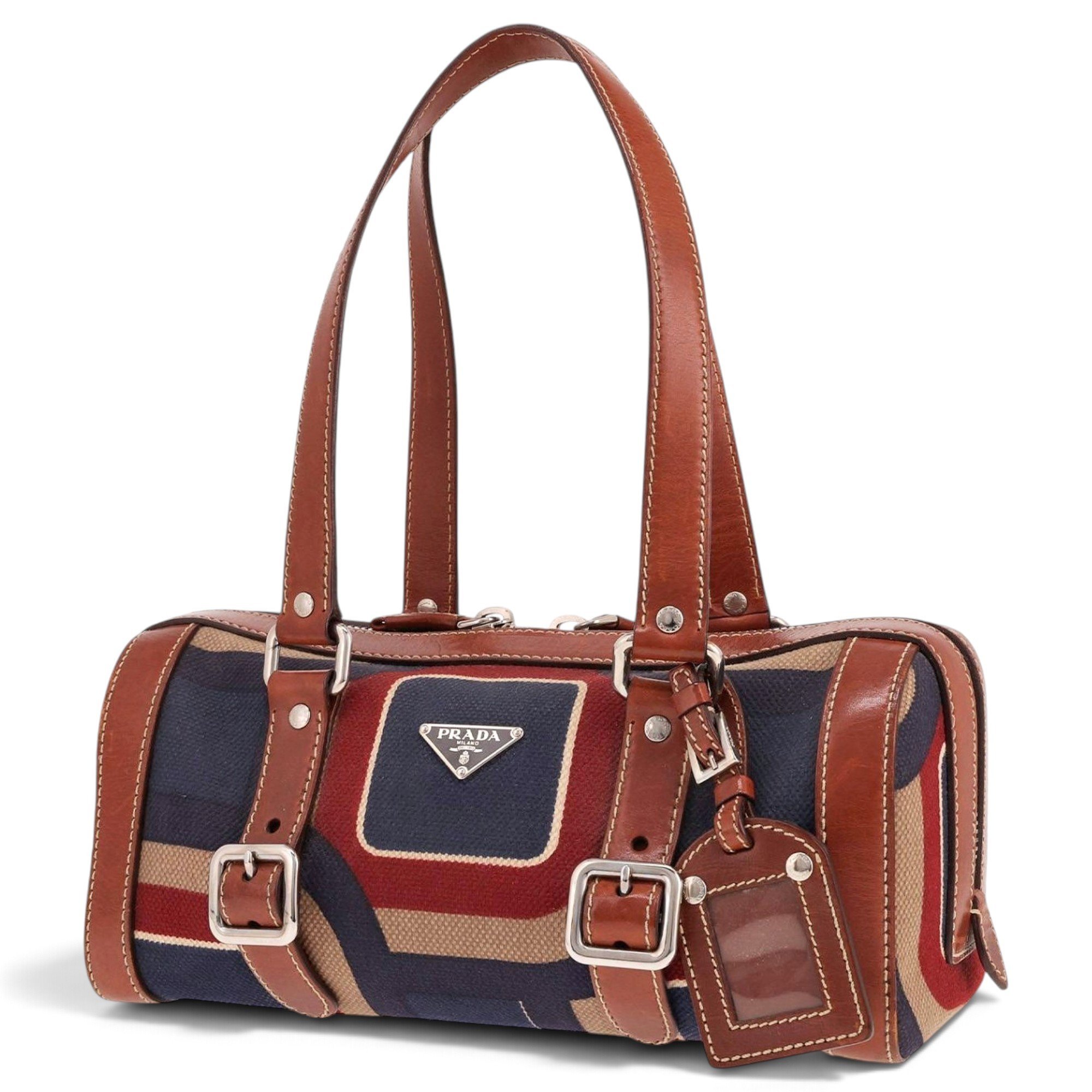 Leather bowling bag