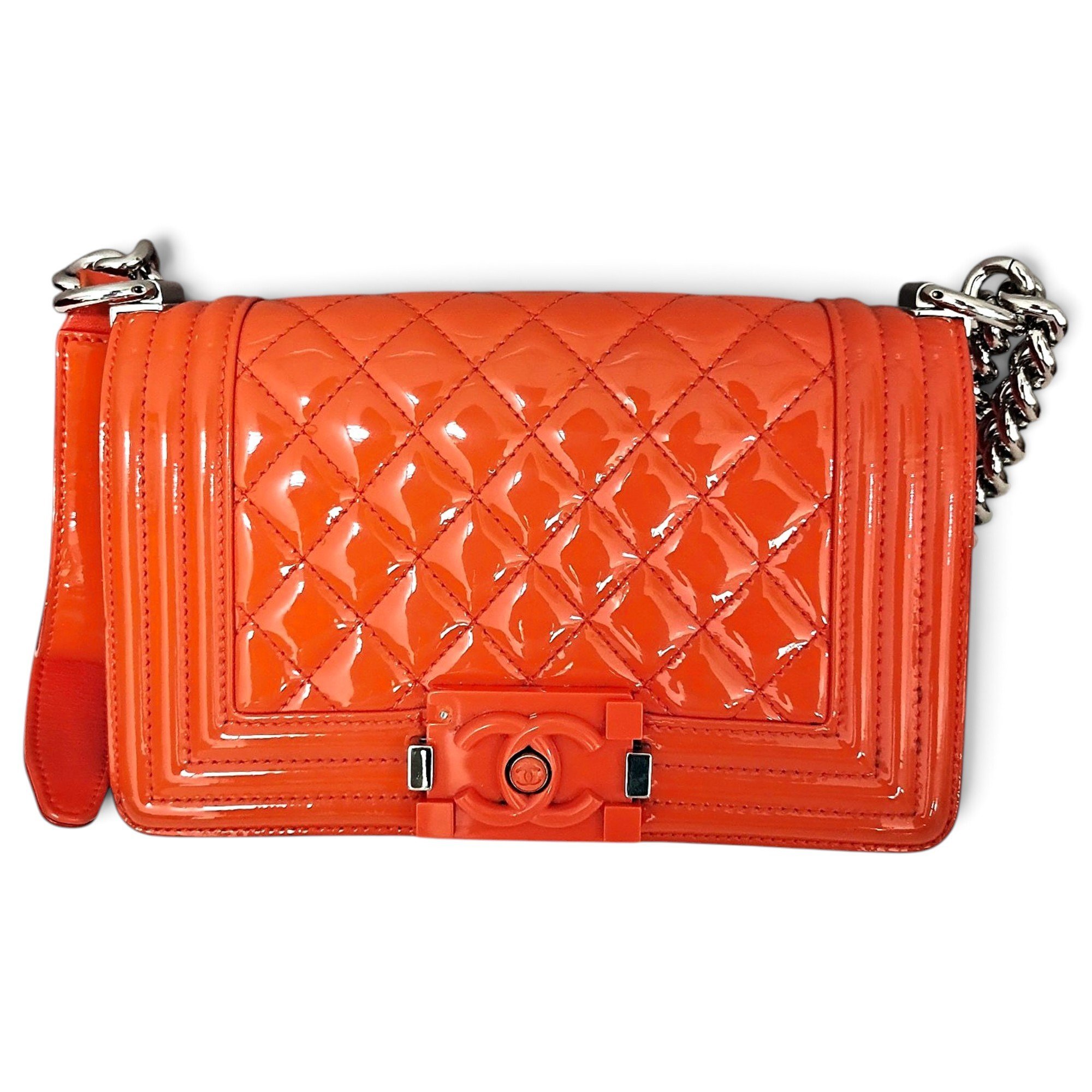 Boy patent leather crossbody bag