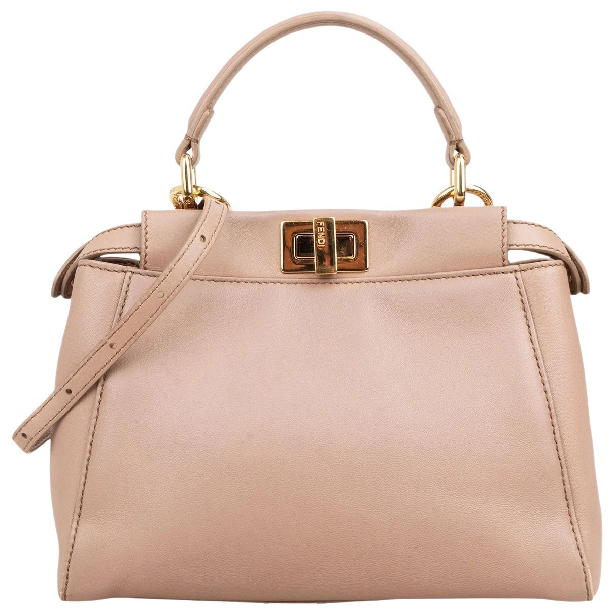 Peekaboo leather handbag