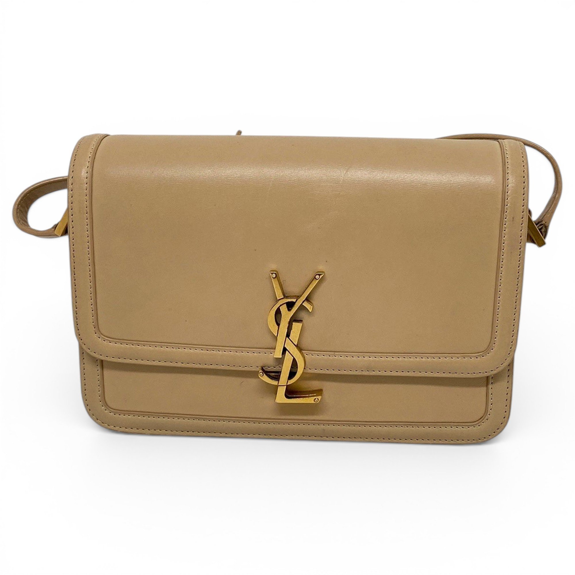 Solférino leather handbag