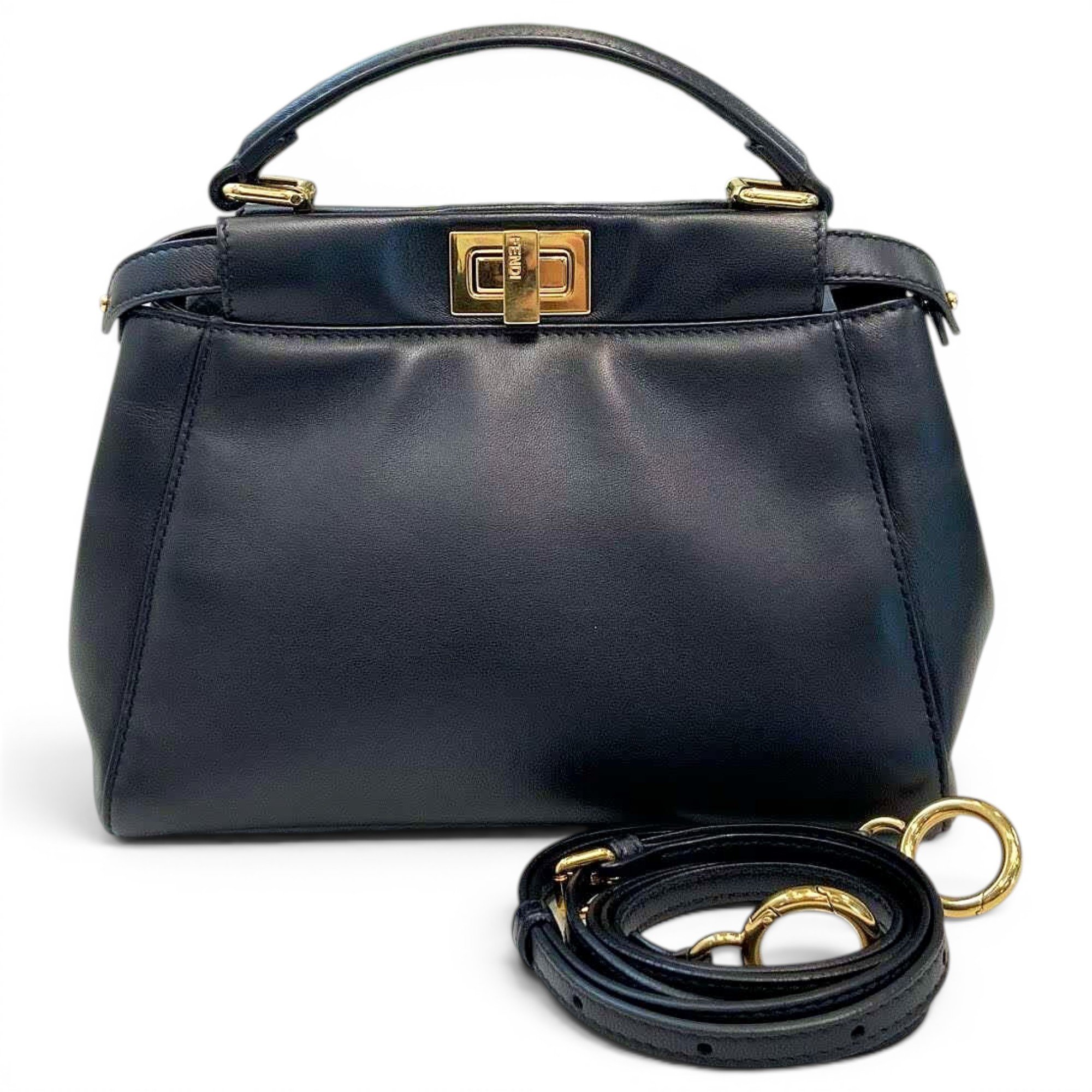 Peekaboo leather handbag