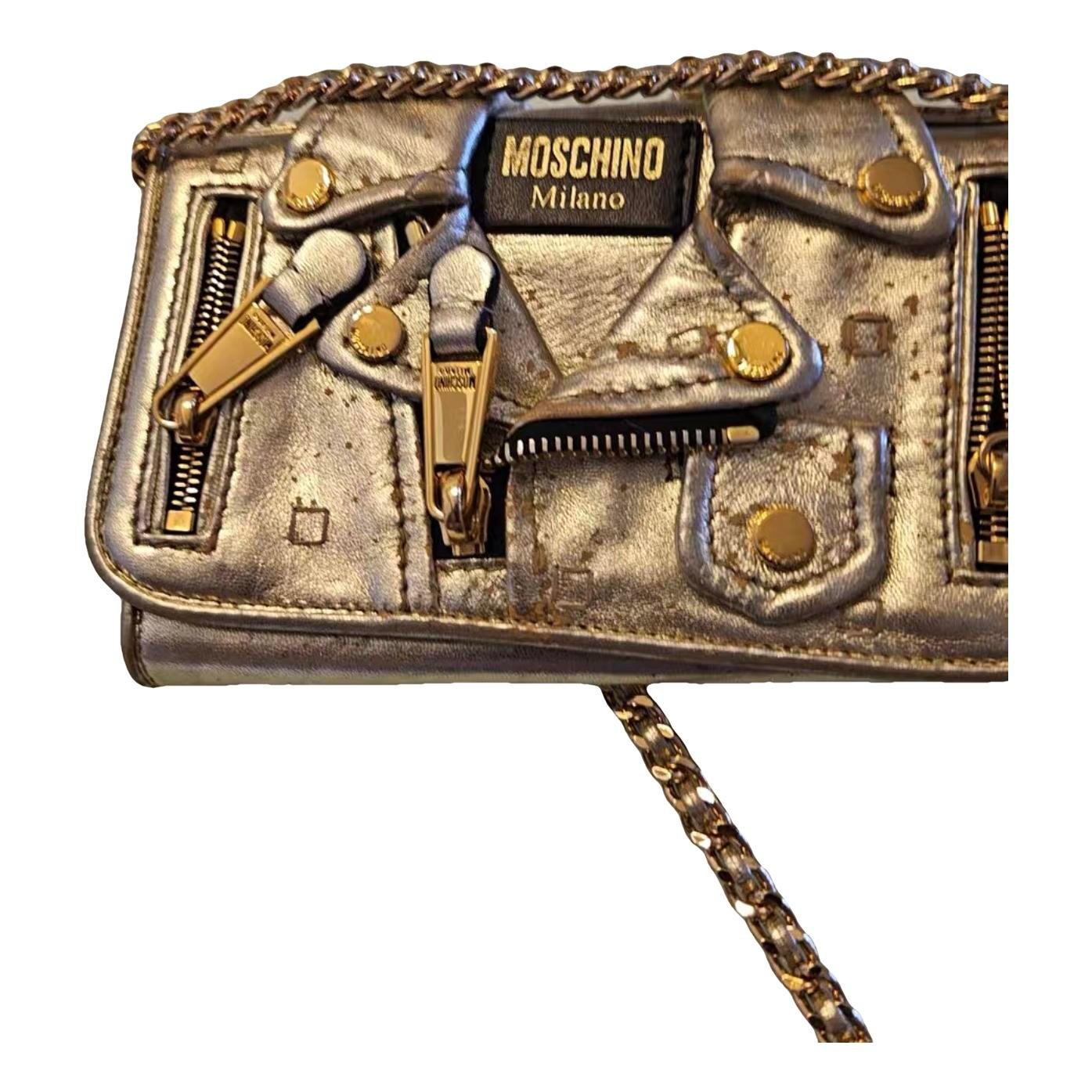 Moschino Biker leather bag