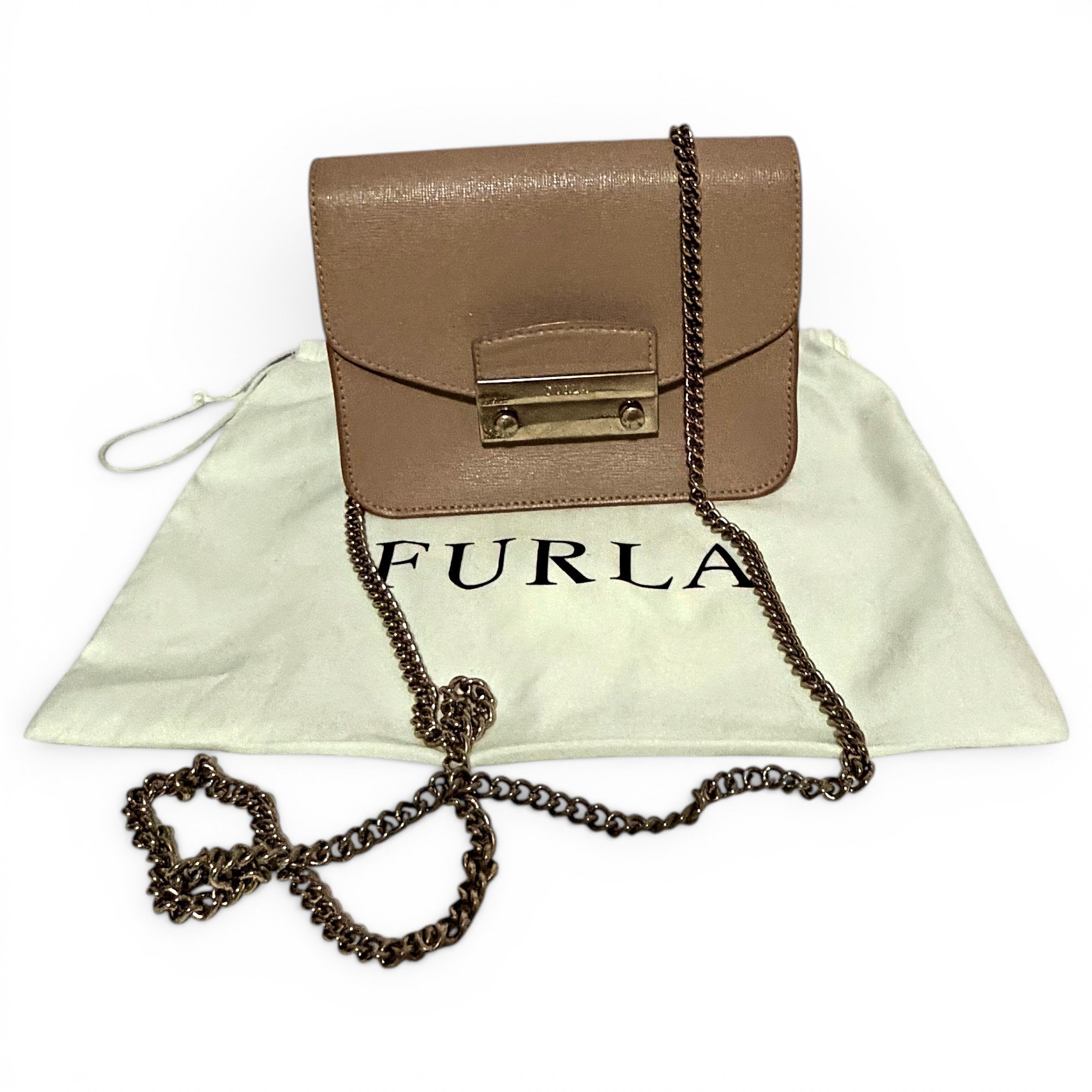 Metropolis leather clutch bag