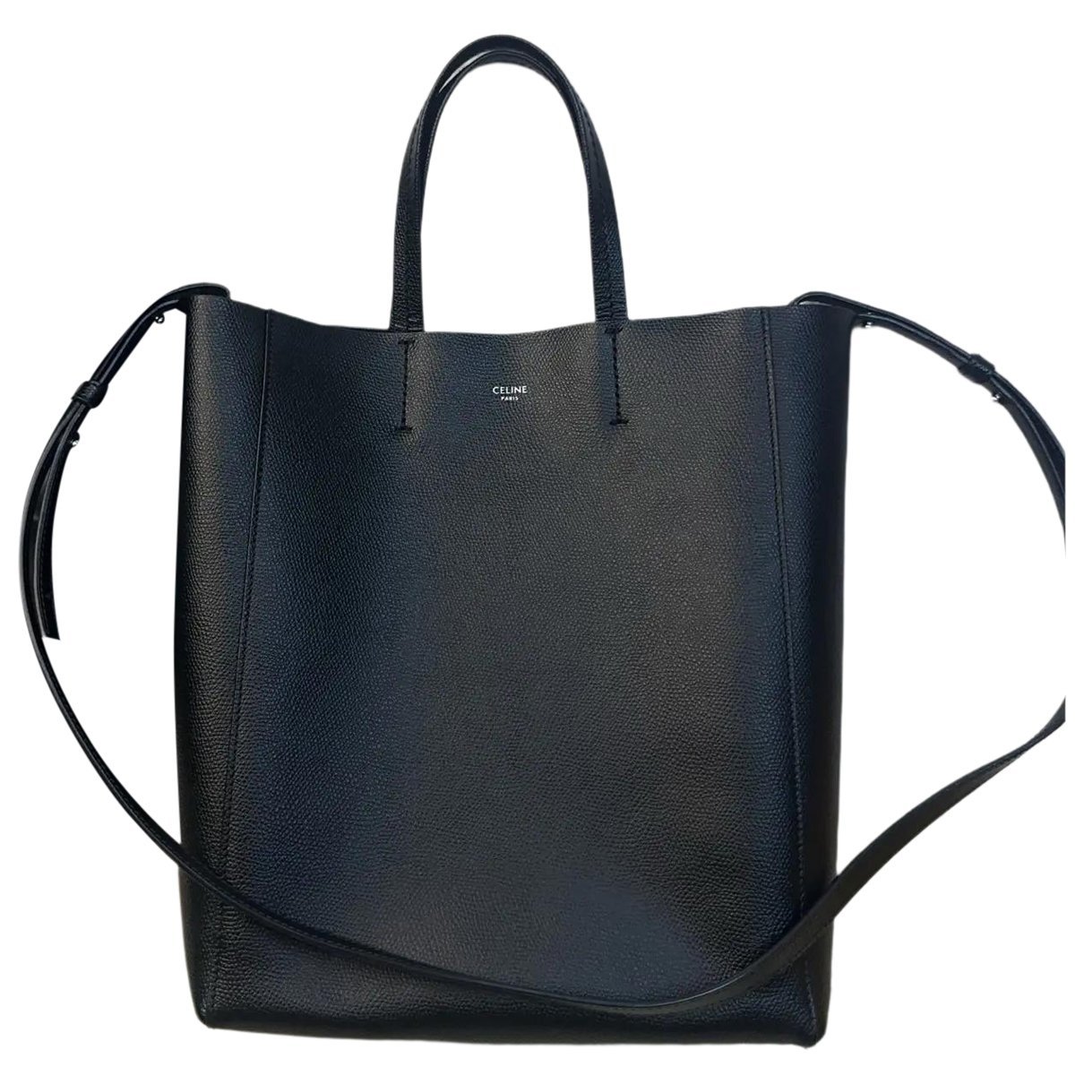 Cabas leather handbag