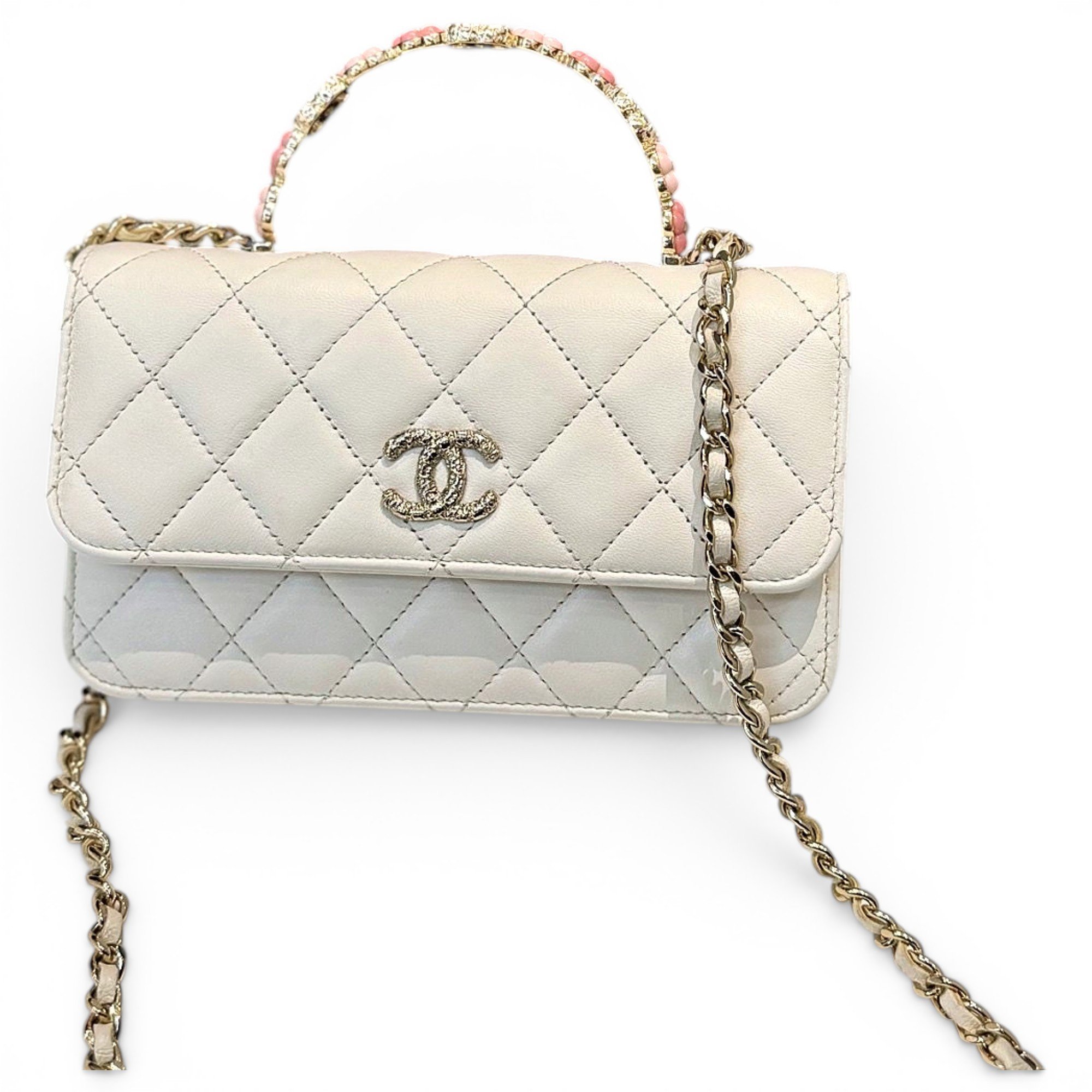 Wallet On Chain leather crossbody bag