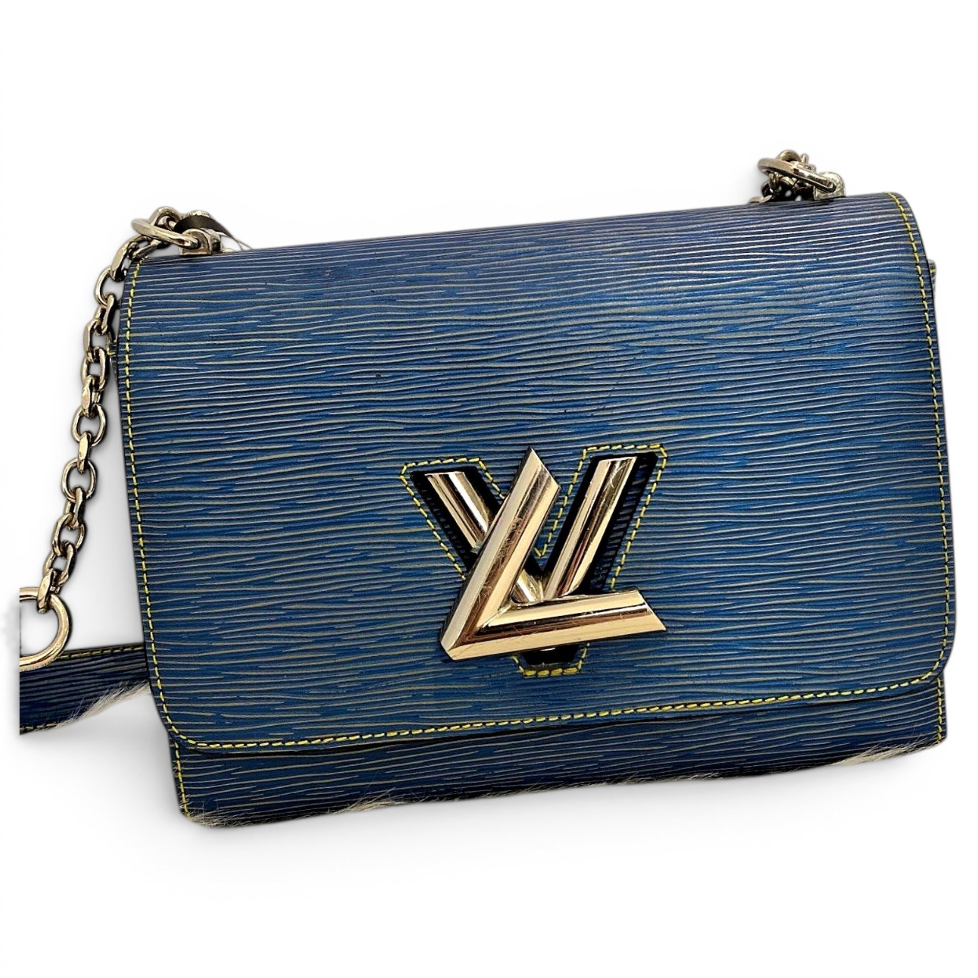 Twist leather handbag