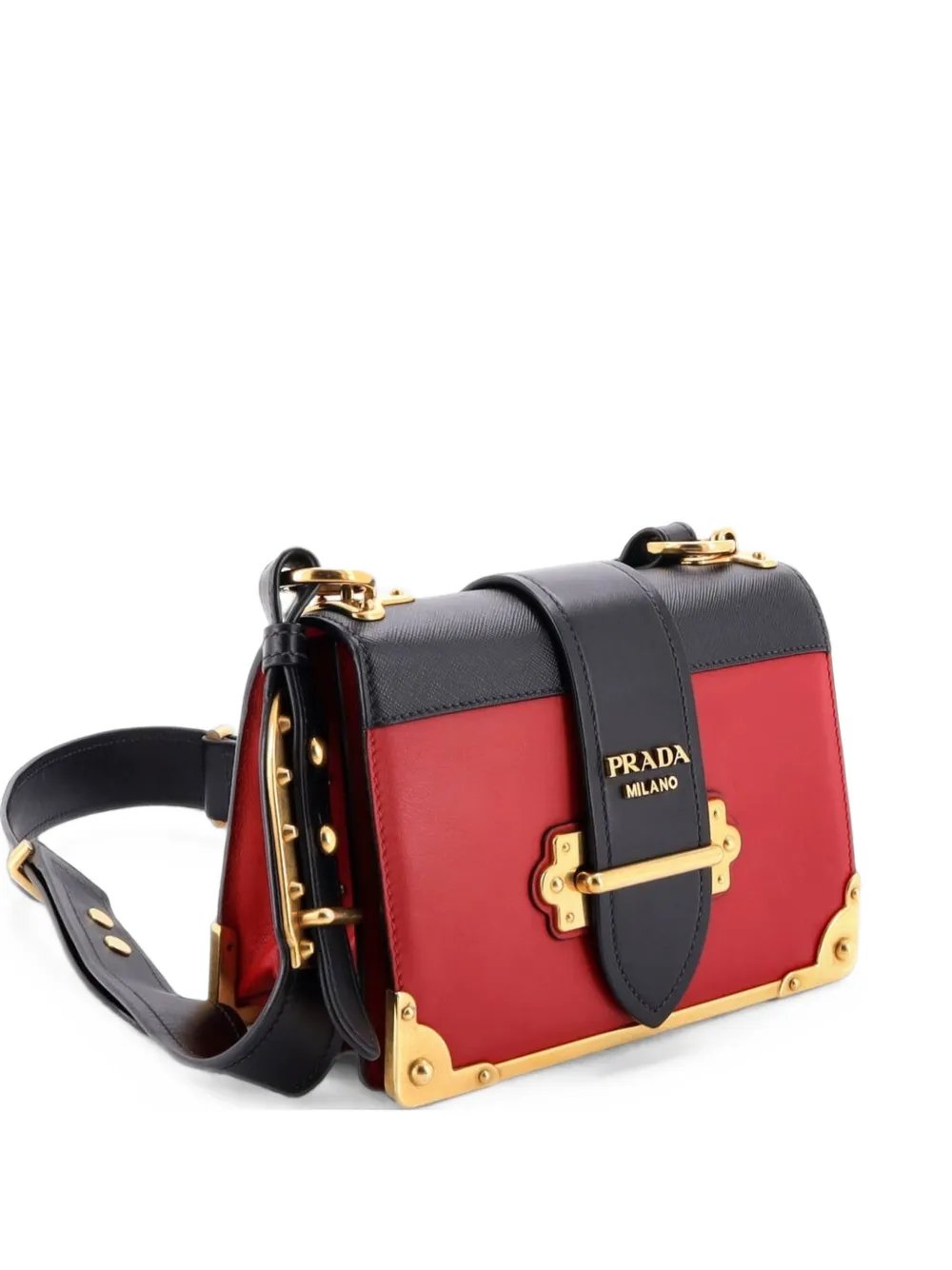 Cahier Leather and Saffiano Leather Small crossbody bag