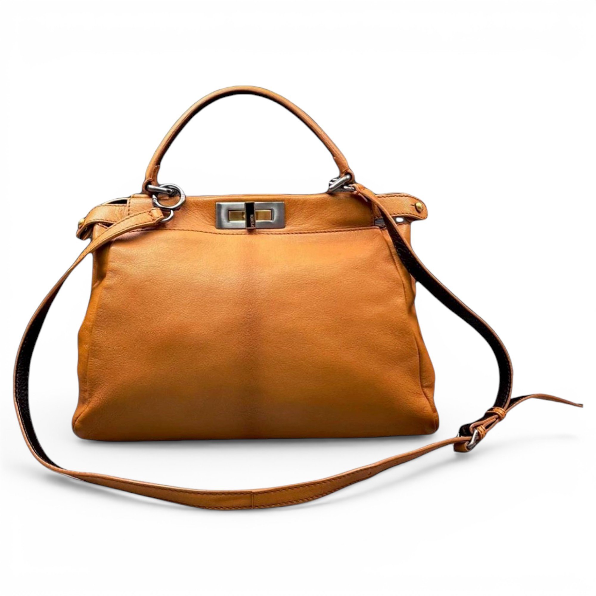 Peekaboo leather handbag
