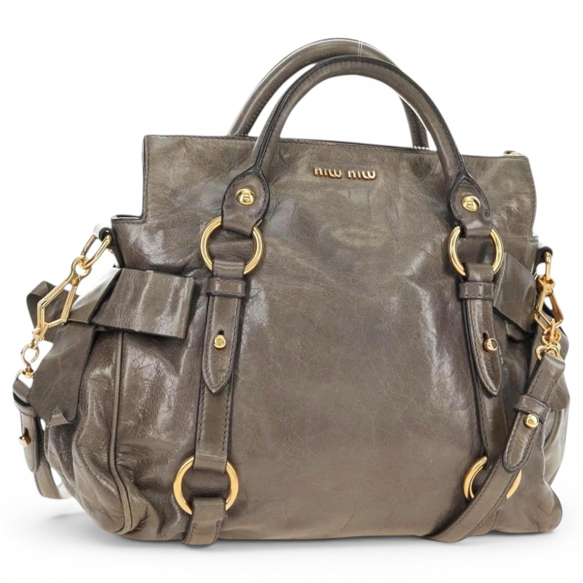 Leather handbag