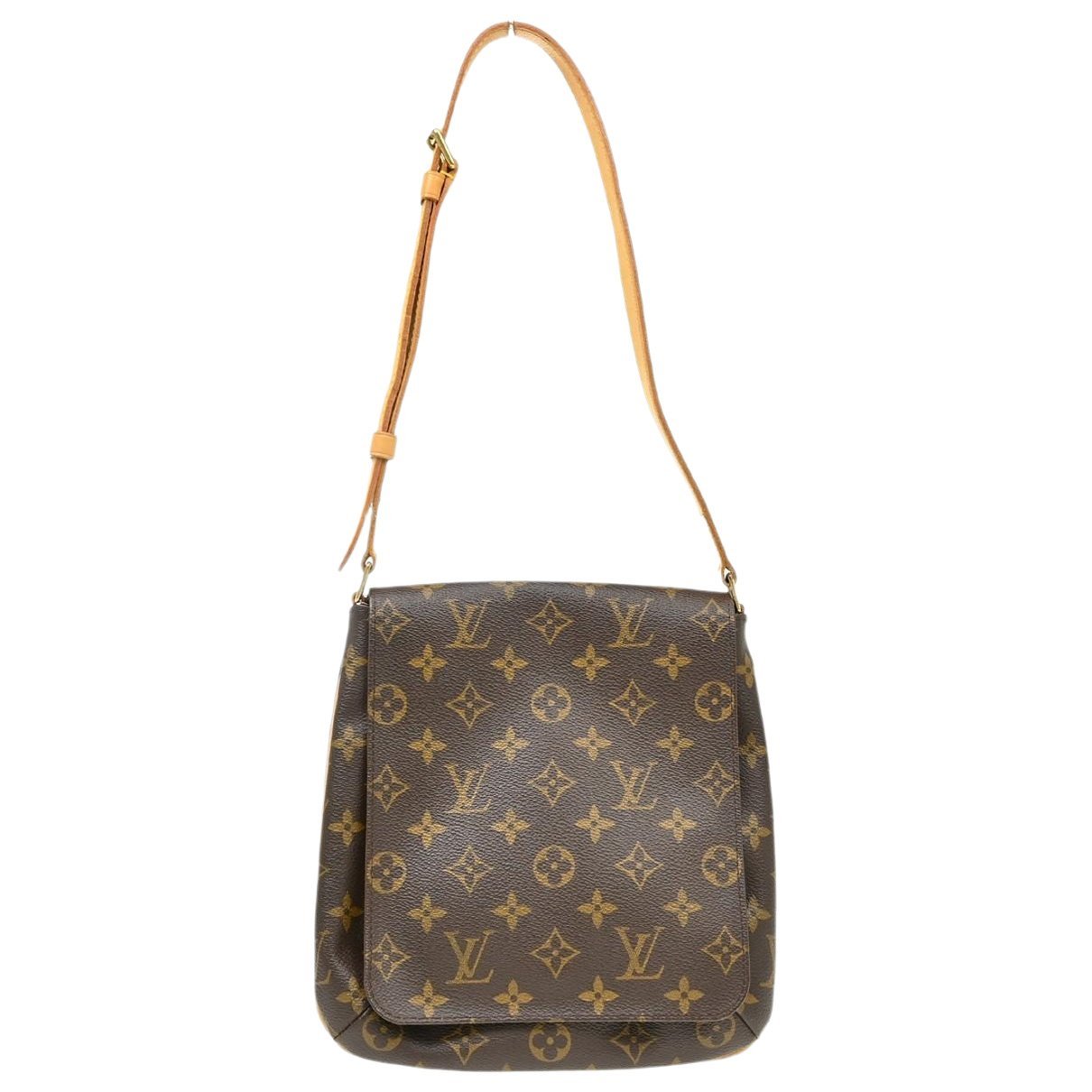 Musette cloth handbag