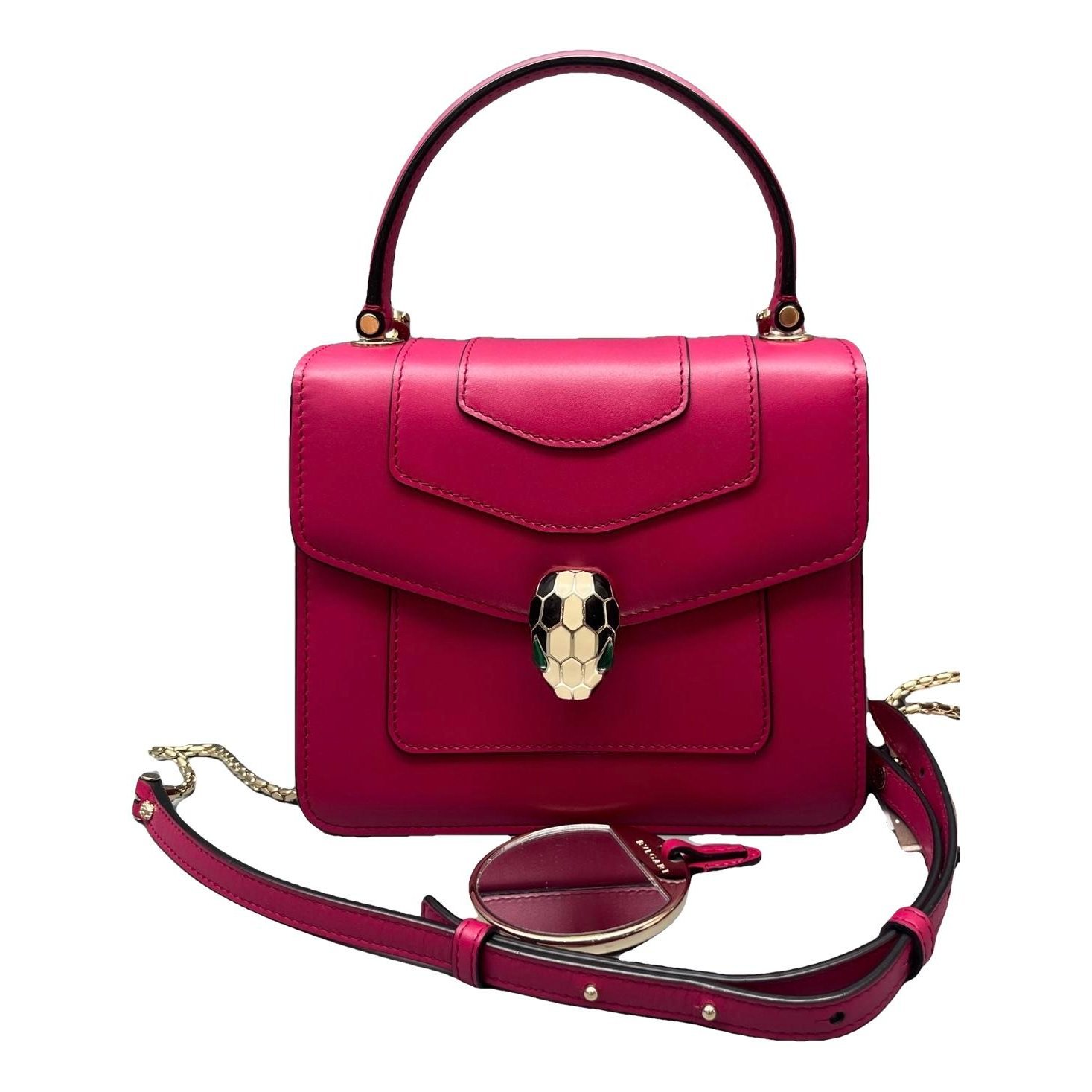 Serpenti leather handbag