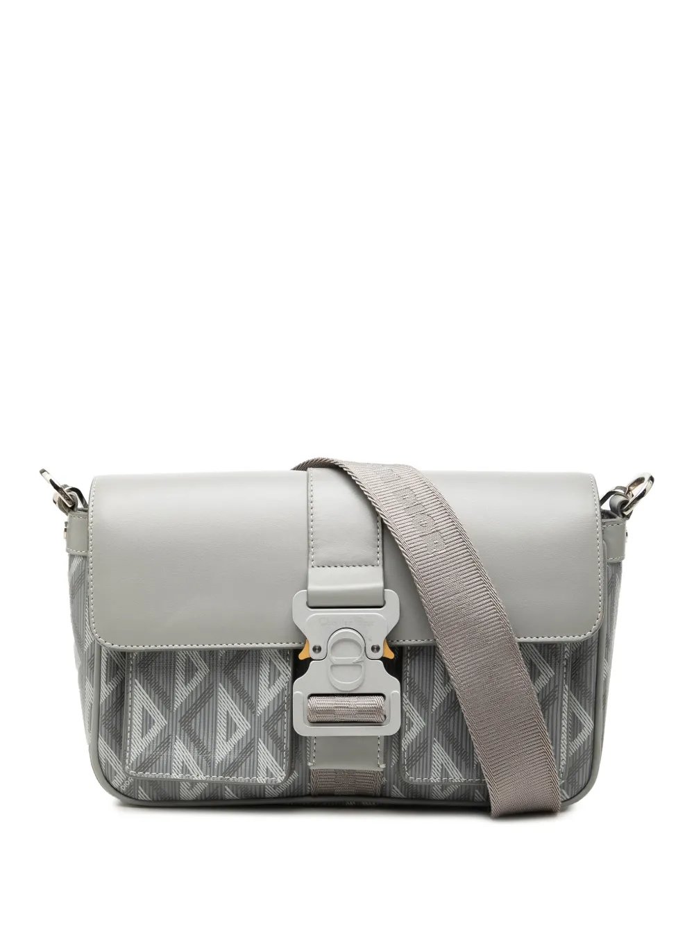 2022 Coated Canvas CD Diamond and Calfskin Hit The Road Messenger Bag crossbody bag