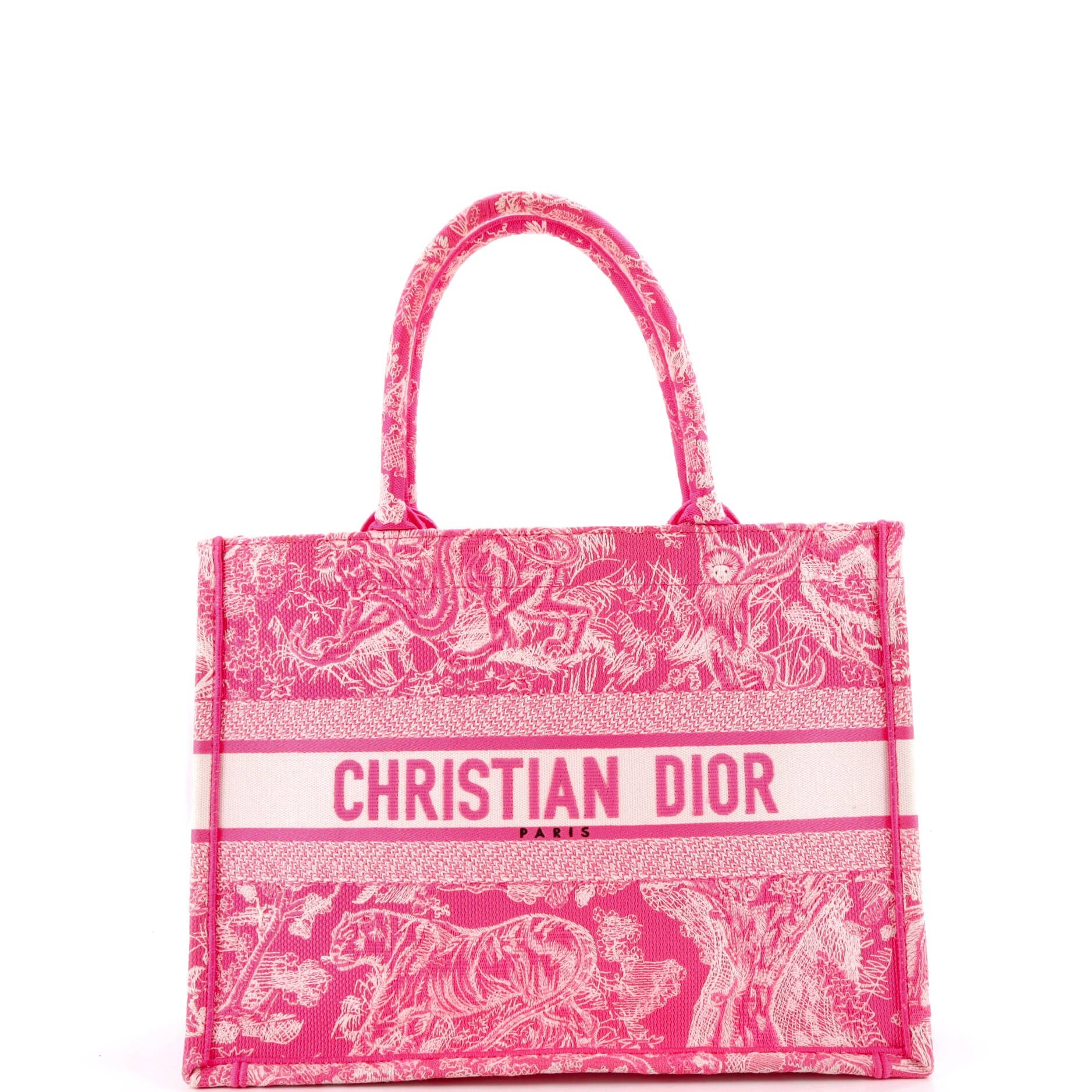 Book Tote Embroidered Canvas Medium