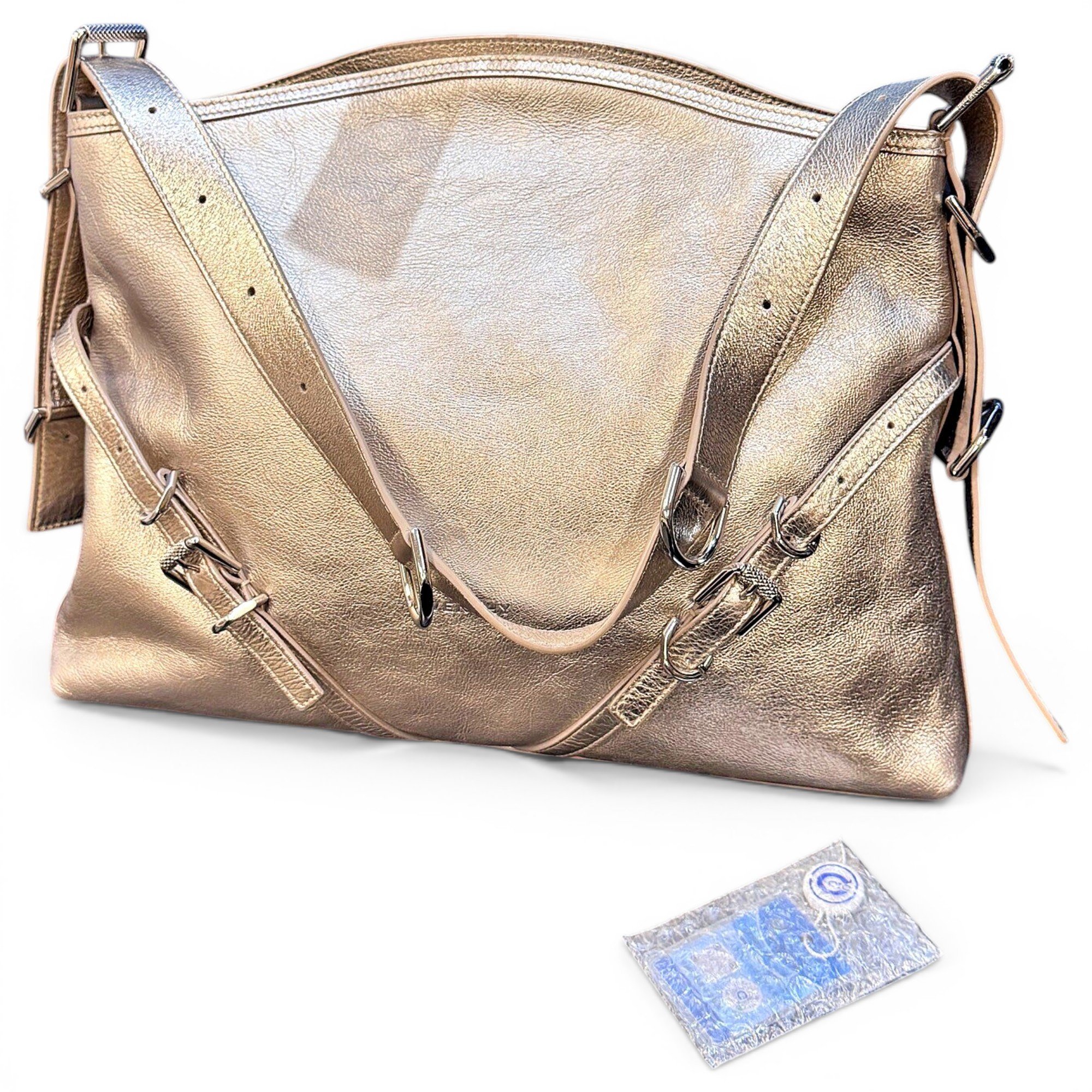 Leather clutch bag